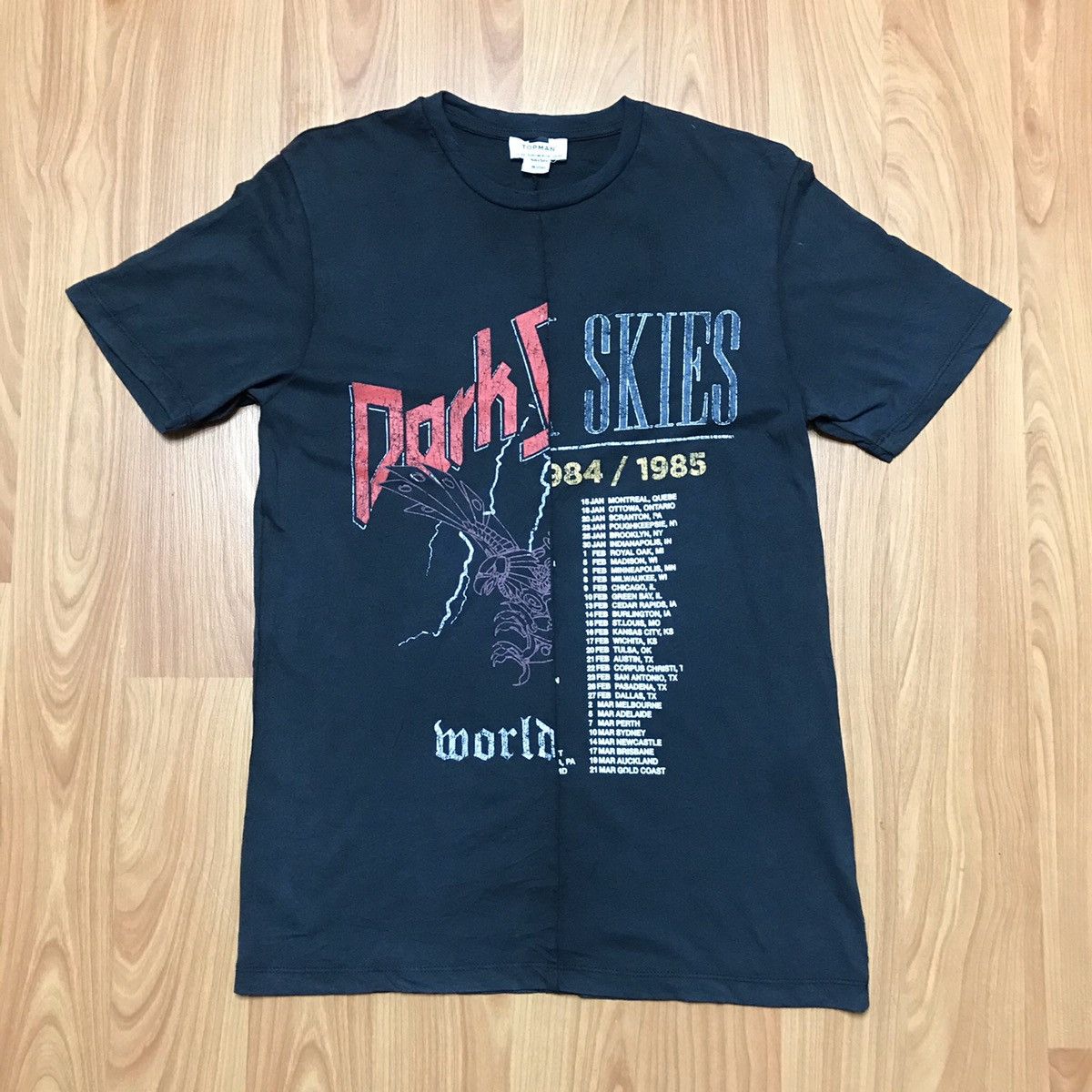 Topman Dark Skies Band Tee Tour - Tops