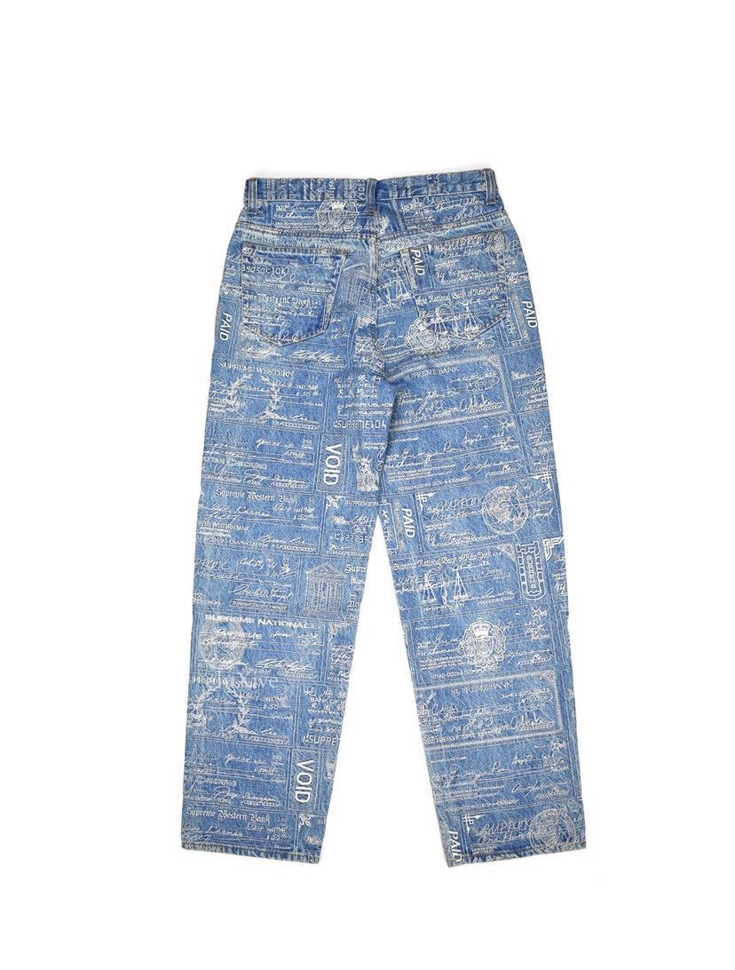 Supreme Bandana Jacquard Baggy Jean Blue Men's - SS25 - US