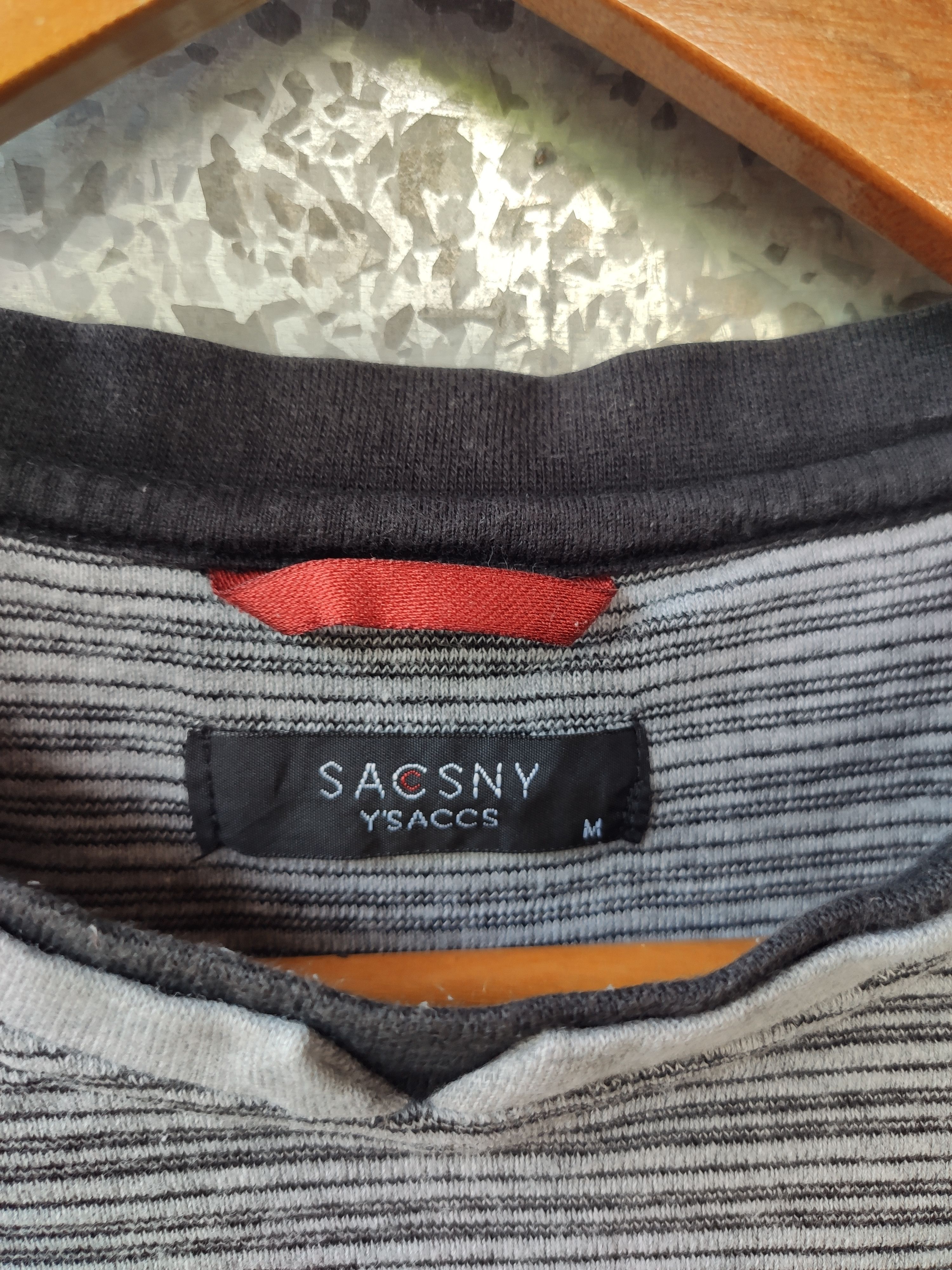 Yohji Yamamoto 🔥 Sacsny Y'sacs stripes t shirt Size US M / EU 48-50 / 2 - 4 Thumbnail