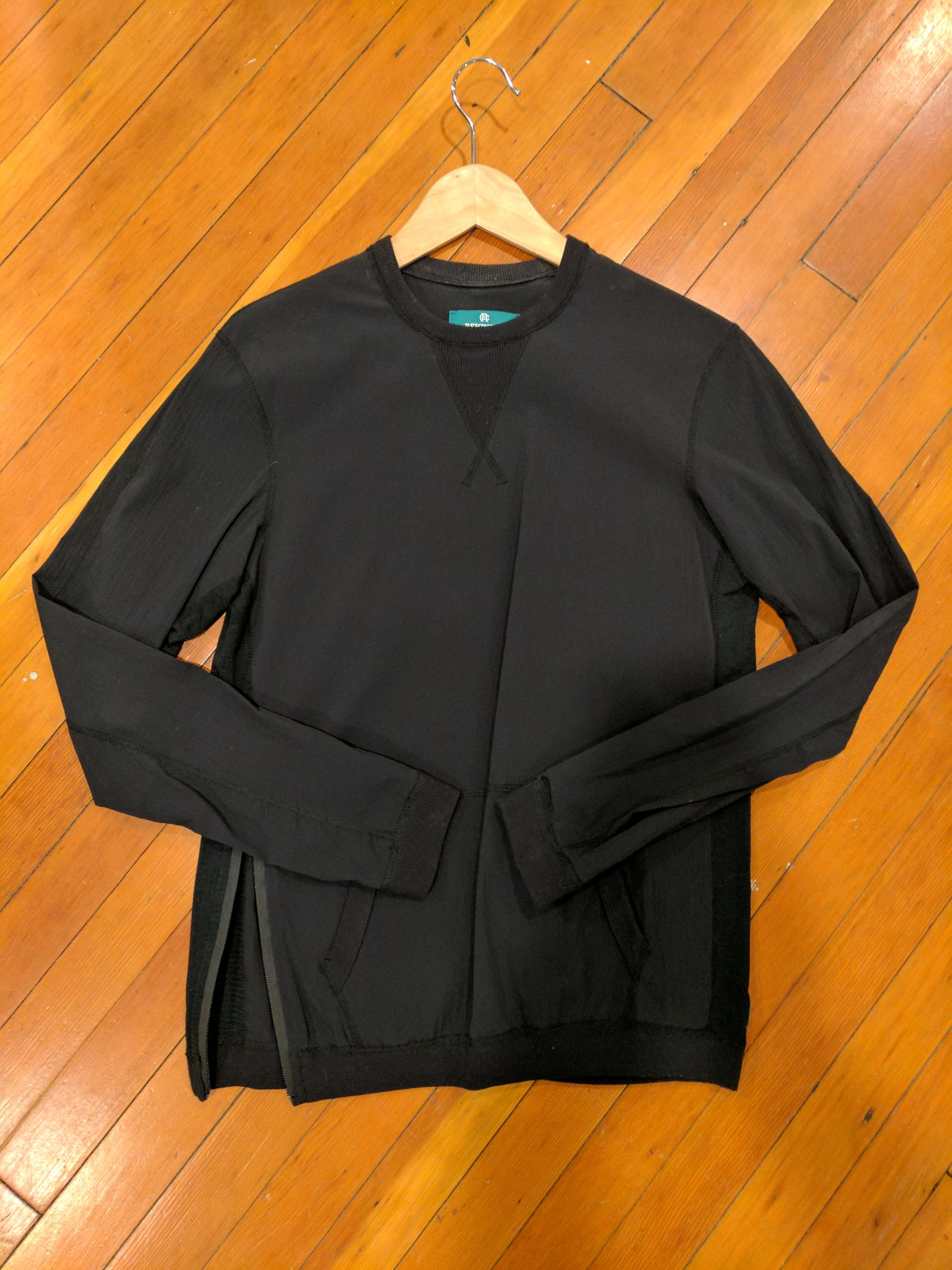 Stretch Nylon Crew Side Zip