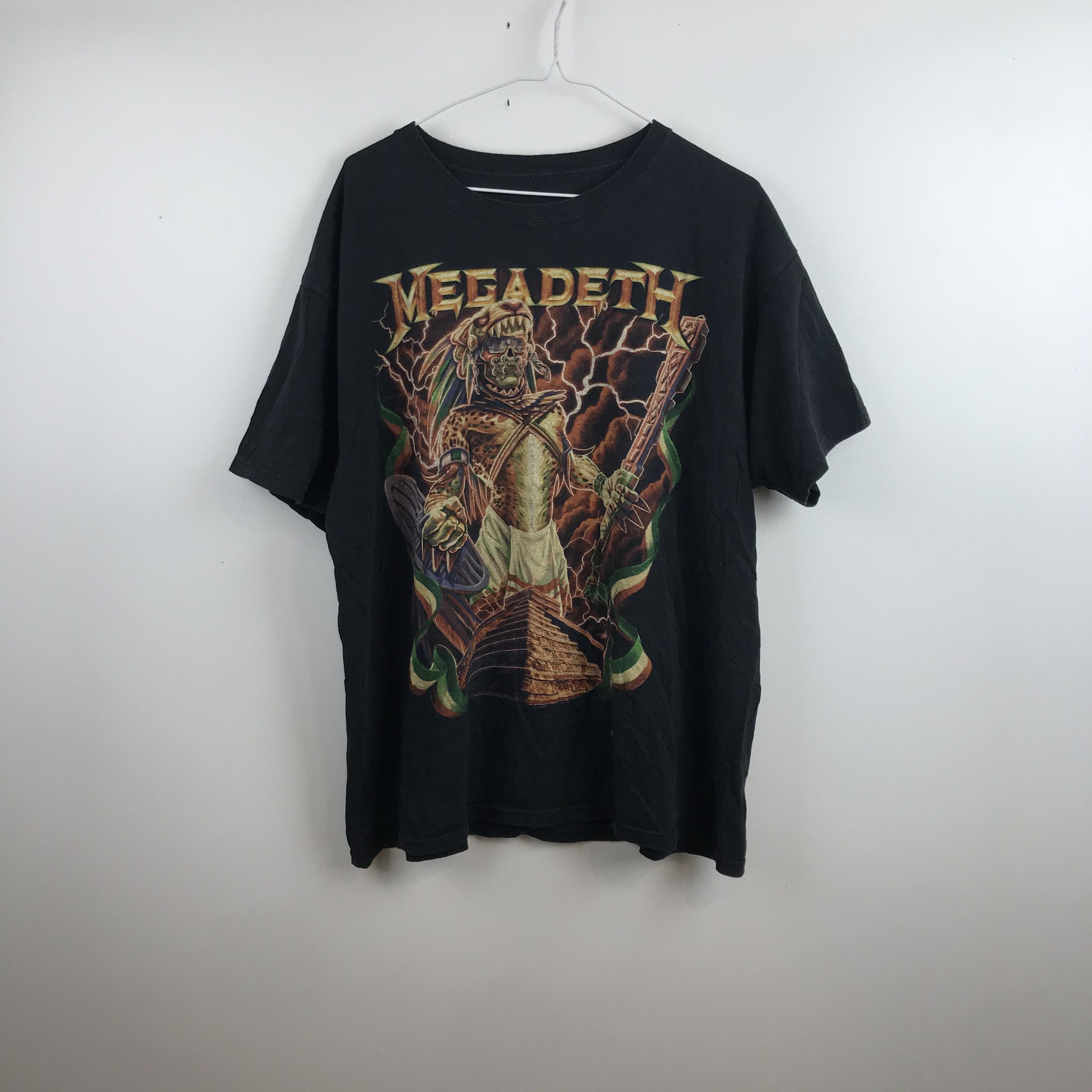Anvil MEGADETH Band T-Shirt, Band Tee, Men's XXL cotton black type Vintage Second Hand