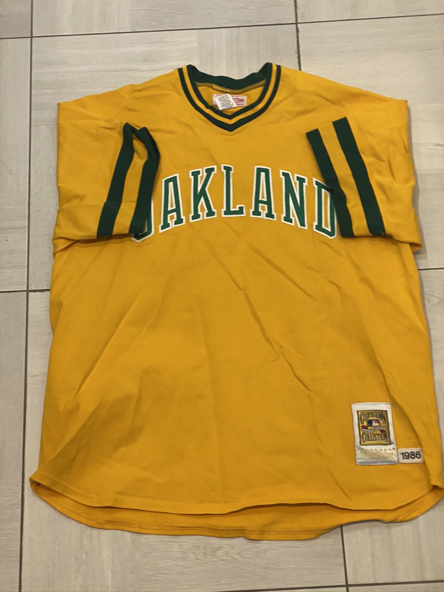 Oakland Mens Athletics #25 Mark Mcgwire Green Jersey Size 44