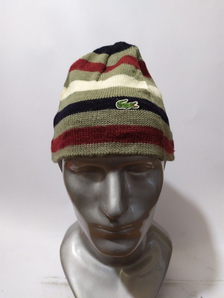 Lacoste Lacoste Stripes Beanie Hats Size ONE SIZE - 1 Thumbnail