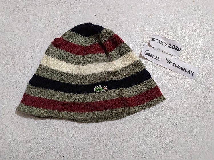 Lacoste Lacoste Stripes Beanie Hats Size ONE SIZE - 10 Thumbnail