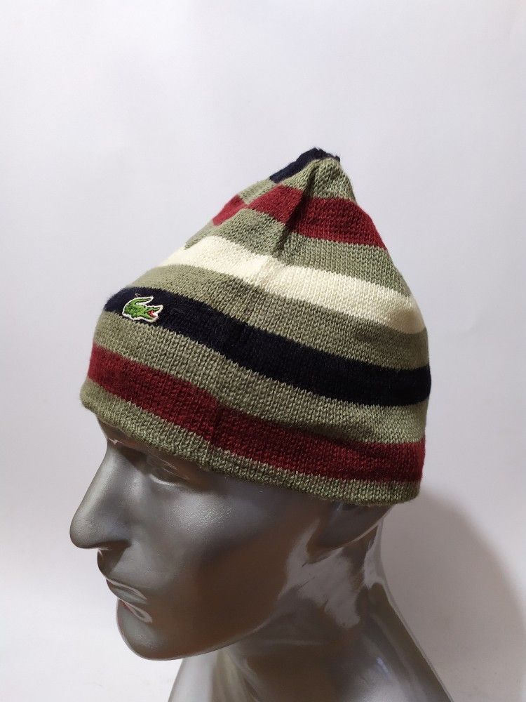 Lacoste Lacoste Stripes Beanie Hats Size ONE SIZE - 3 Thumbnail