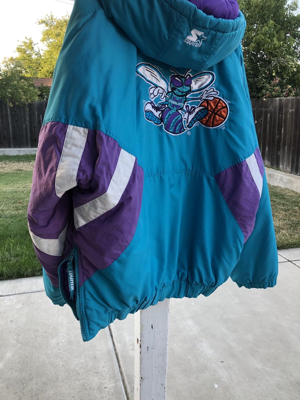 90s hornets starter jacket clearance