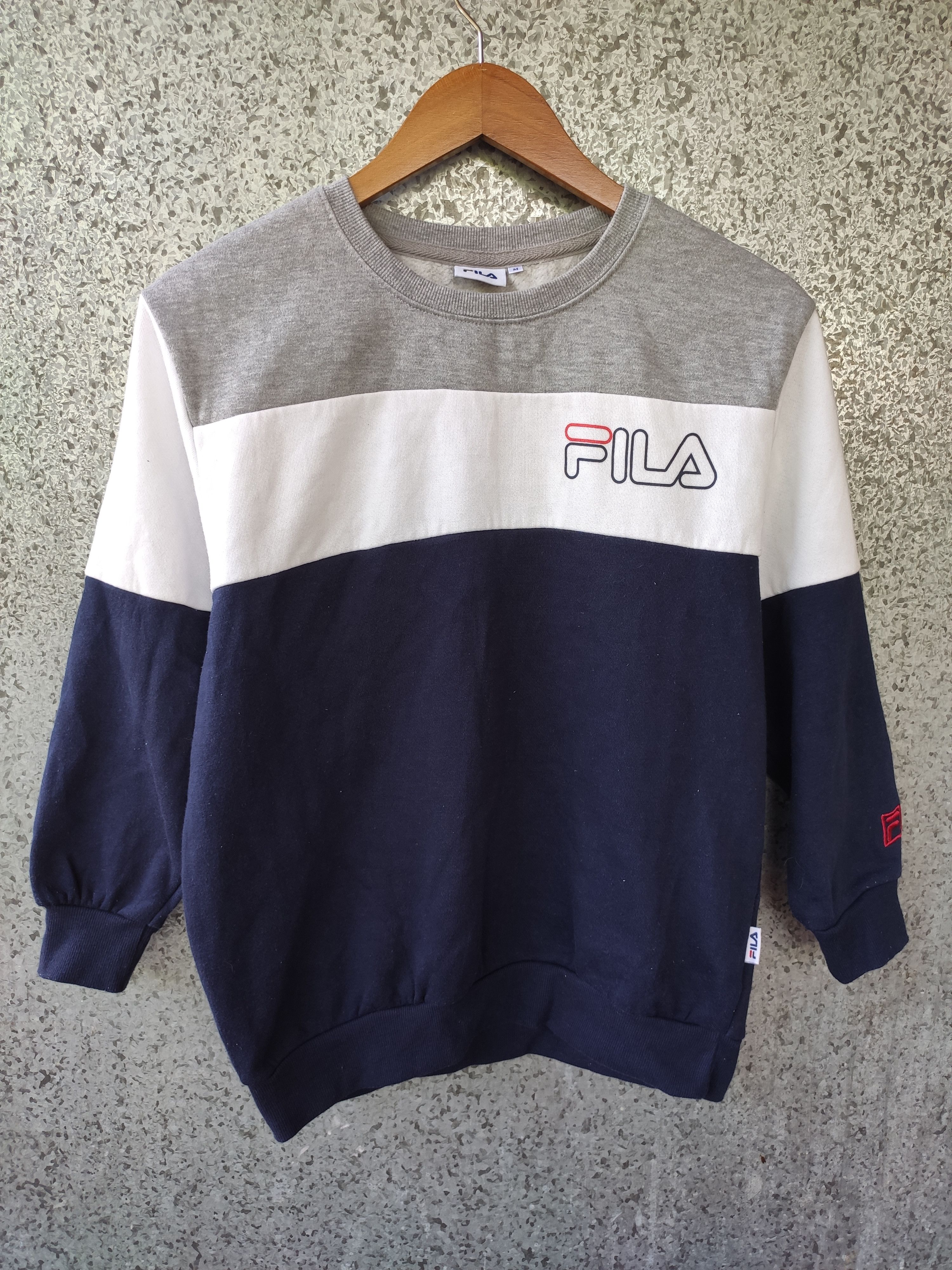 Fila Rare Fila Small Logo Multicolour Sweatshirt Size US M / EU 48-50 / 2 - 1 Thumbnail