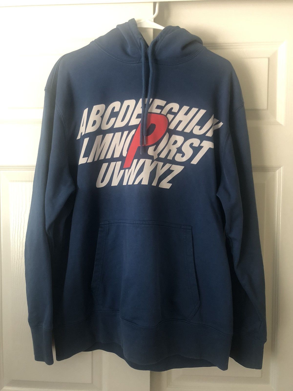 Palace Alphabet Hoodie Blue Sweatshirts Hoodies