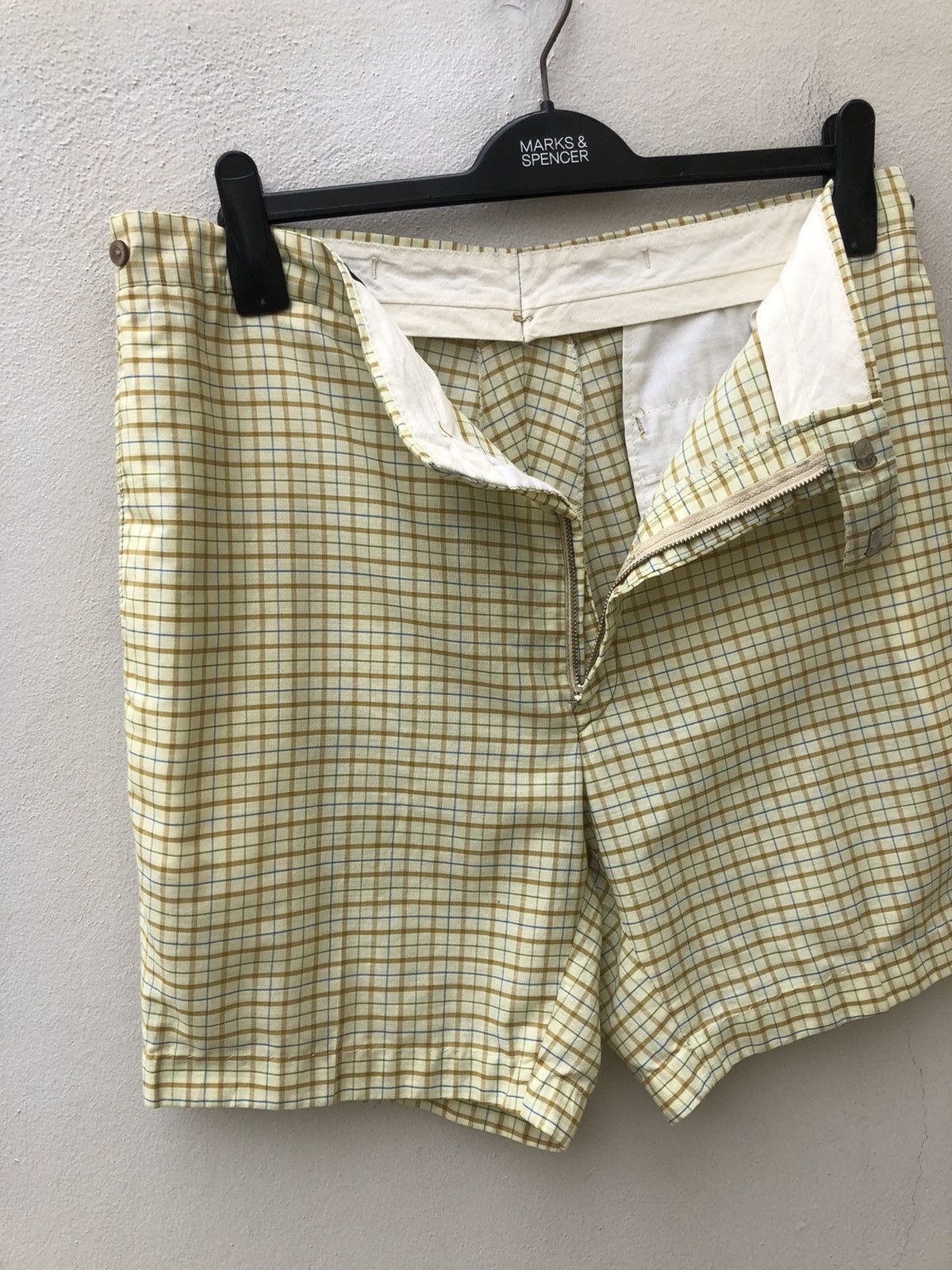 Vintage Vintage 50s 60s Brent Checkered No Belt Loop Short Size US 34 / EU 50 - 6 Thumbnail
