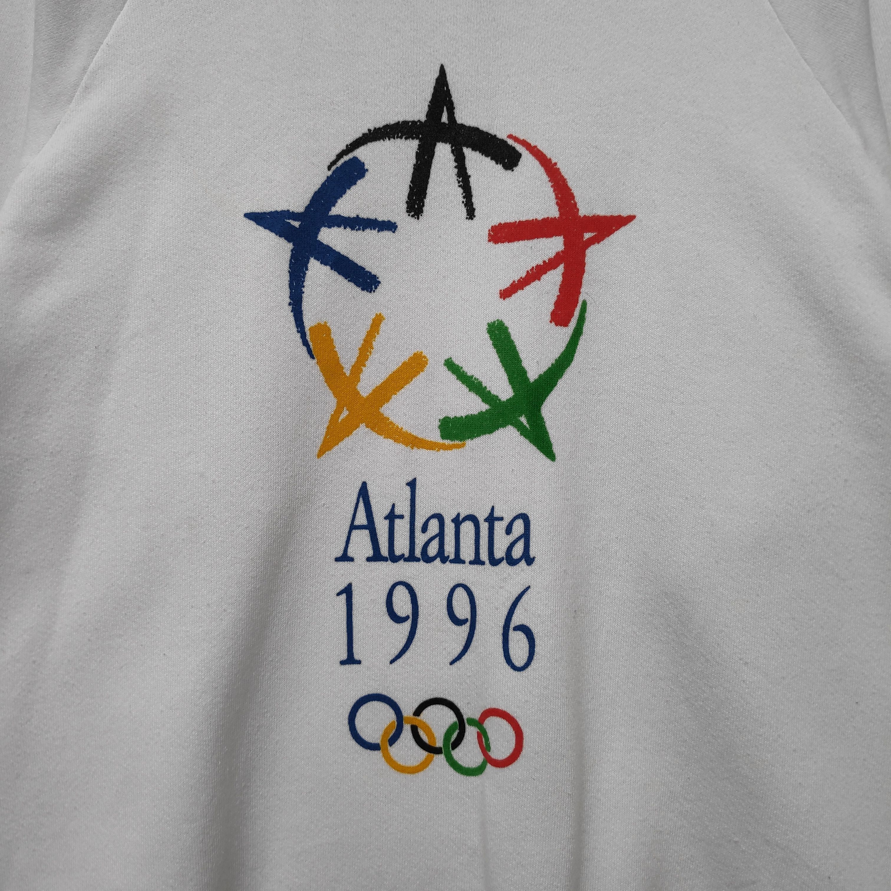 USA Olympics × Vintage Vtg 1996 Atlanta Olympics Games White EXTRA LARGE Sweatshirt Size US XL / EU 56 / 4 - 3 Thumbnail