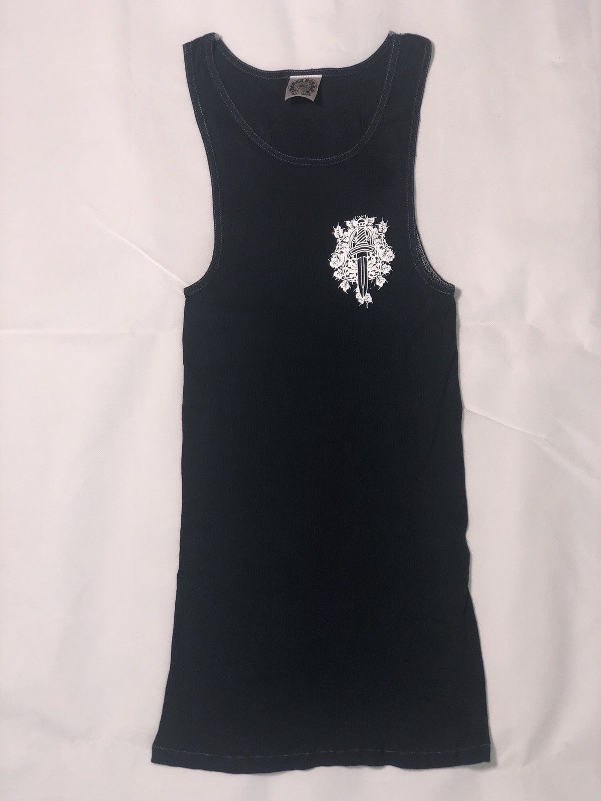 Chrome Hearts Chrome Hearts “Fuck you” Navy Tank Top | Grailed