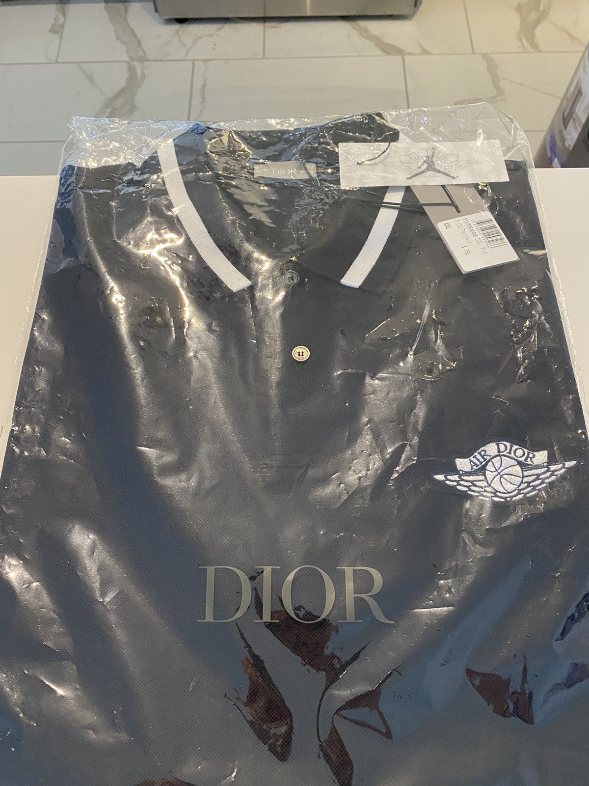 AIR JORDAN DIOR OG COLLARD POLO XXL