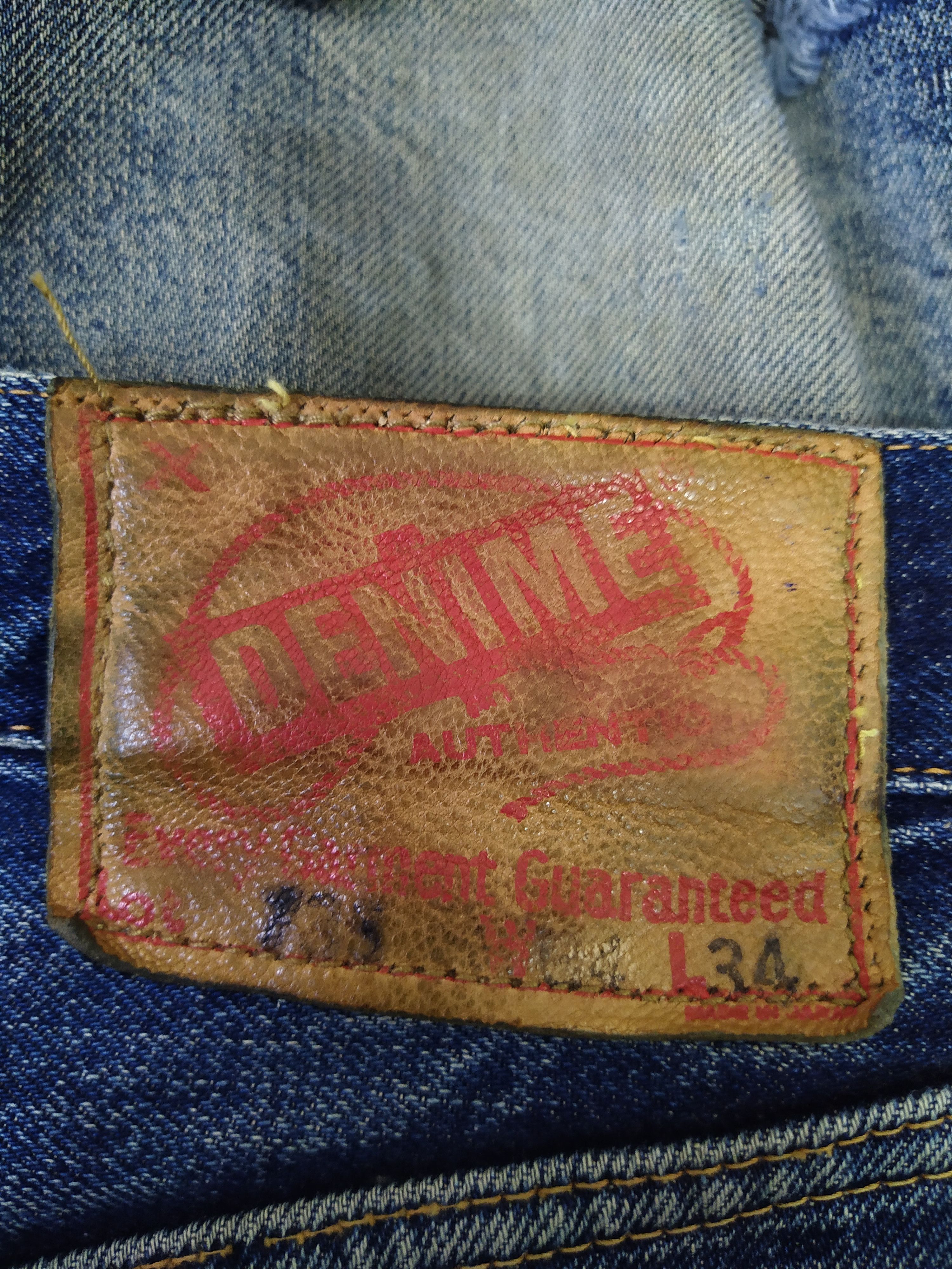 Denime DENIME JAPAN SELVEDGE DENIM DISTRESSED (B348) W31 Size US 31 - 11 Thumbnail