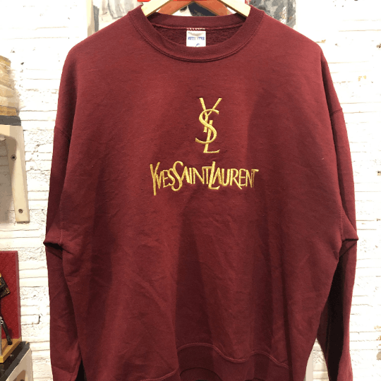 Vintage Vintage Yves Saint Laurent Sweatshirt bootleg 90s Grailed