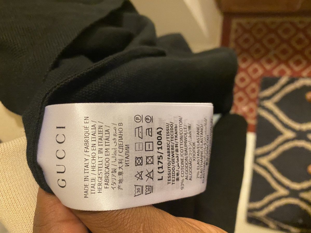 Gucci Black Gucci polo w/stripe Size US L / EU 52-54 / 3 - 5 Thumbnail