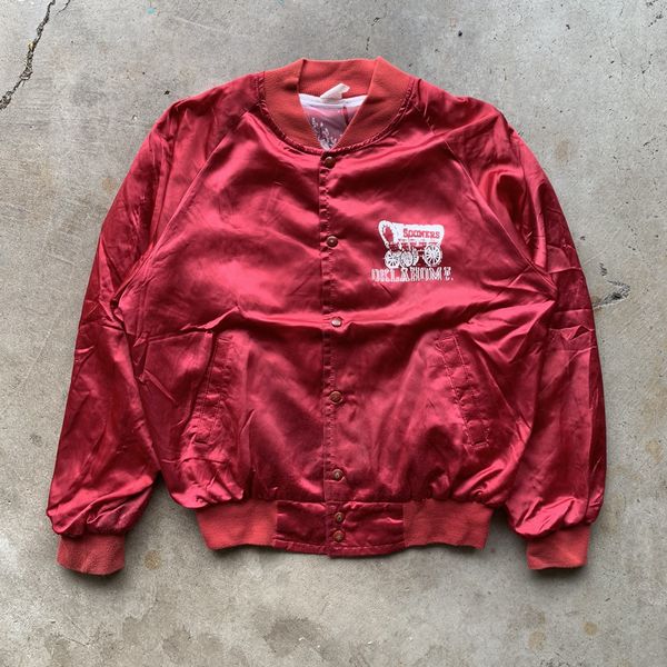 Vintage Vintage Oklahoma Sooners Satin Jacket 80s | Grailed