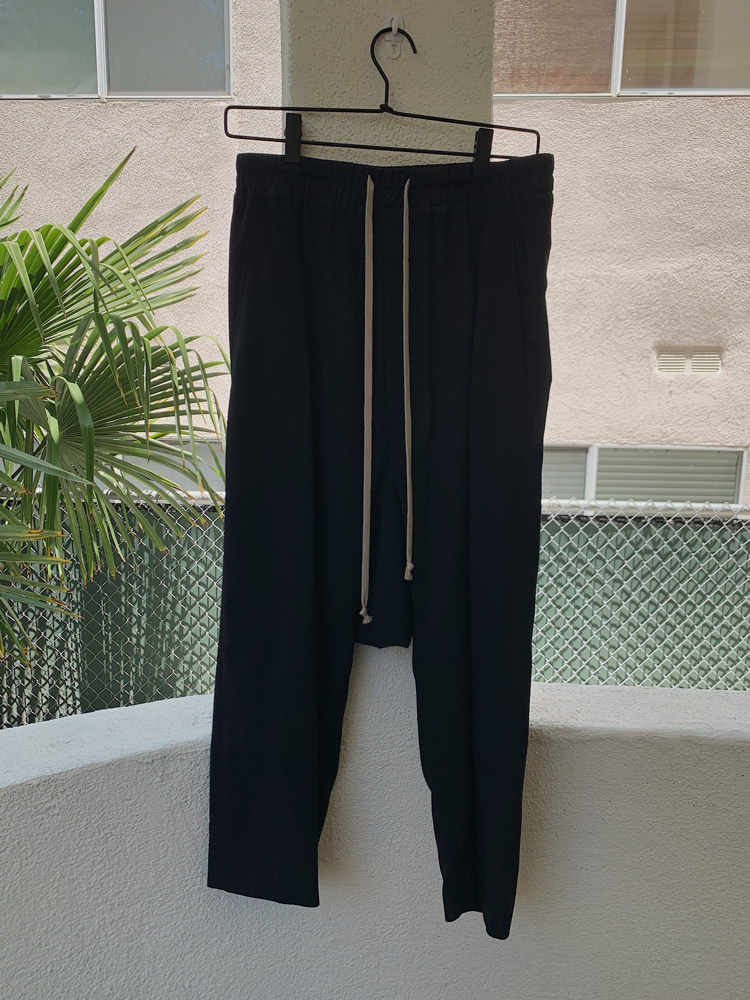 RICK OWENS - Women Viscose Drawstring Cropped Pants