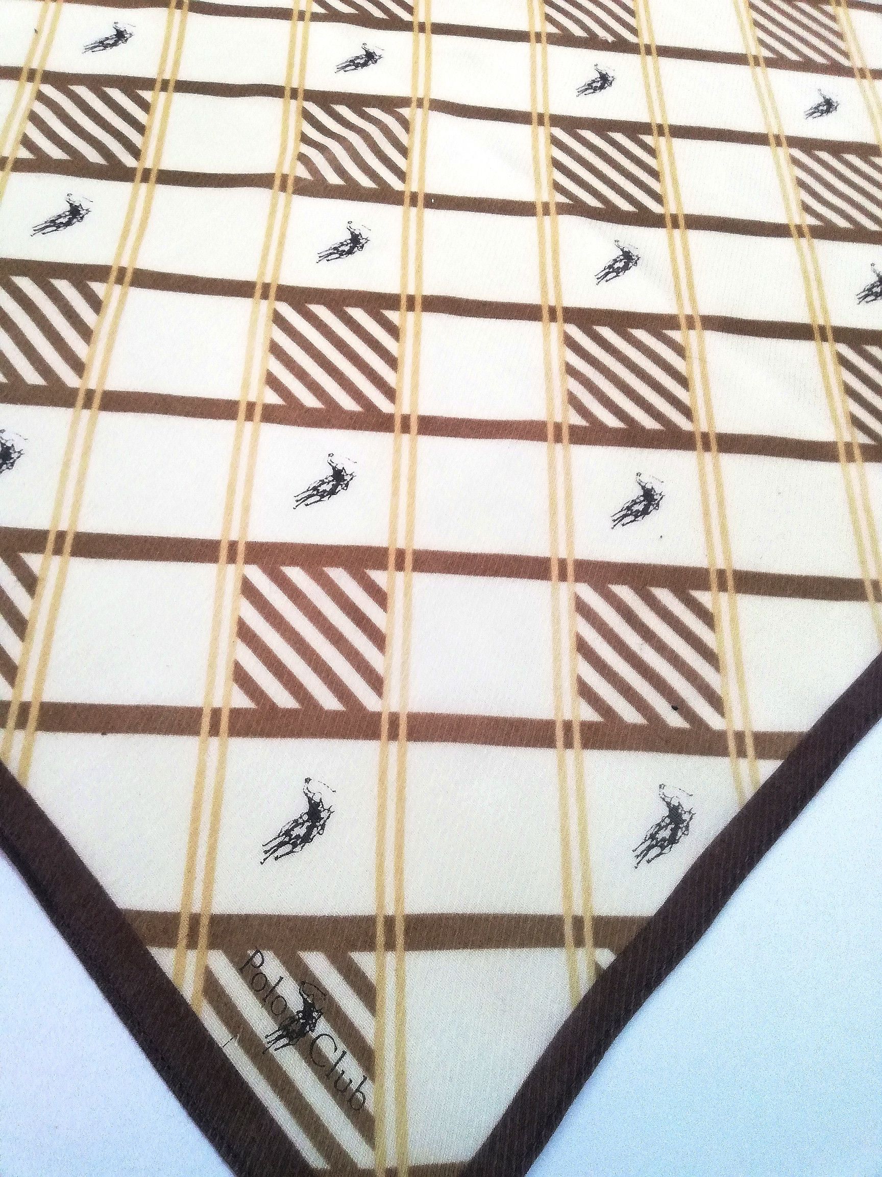 Beverly Hills Polo Club × Vintage POLO CLUB BANDANA HANDKERCHIEF VINTAGE DESIGN Size ONE SIZE - 3 Thumbnail