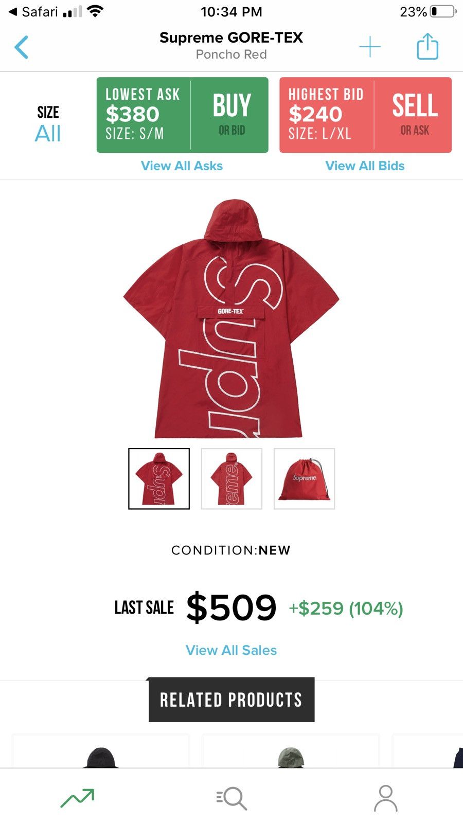 Supreme poncho outlet ss19