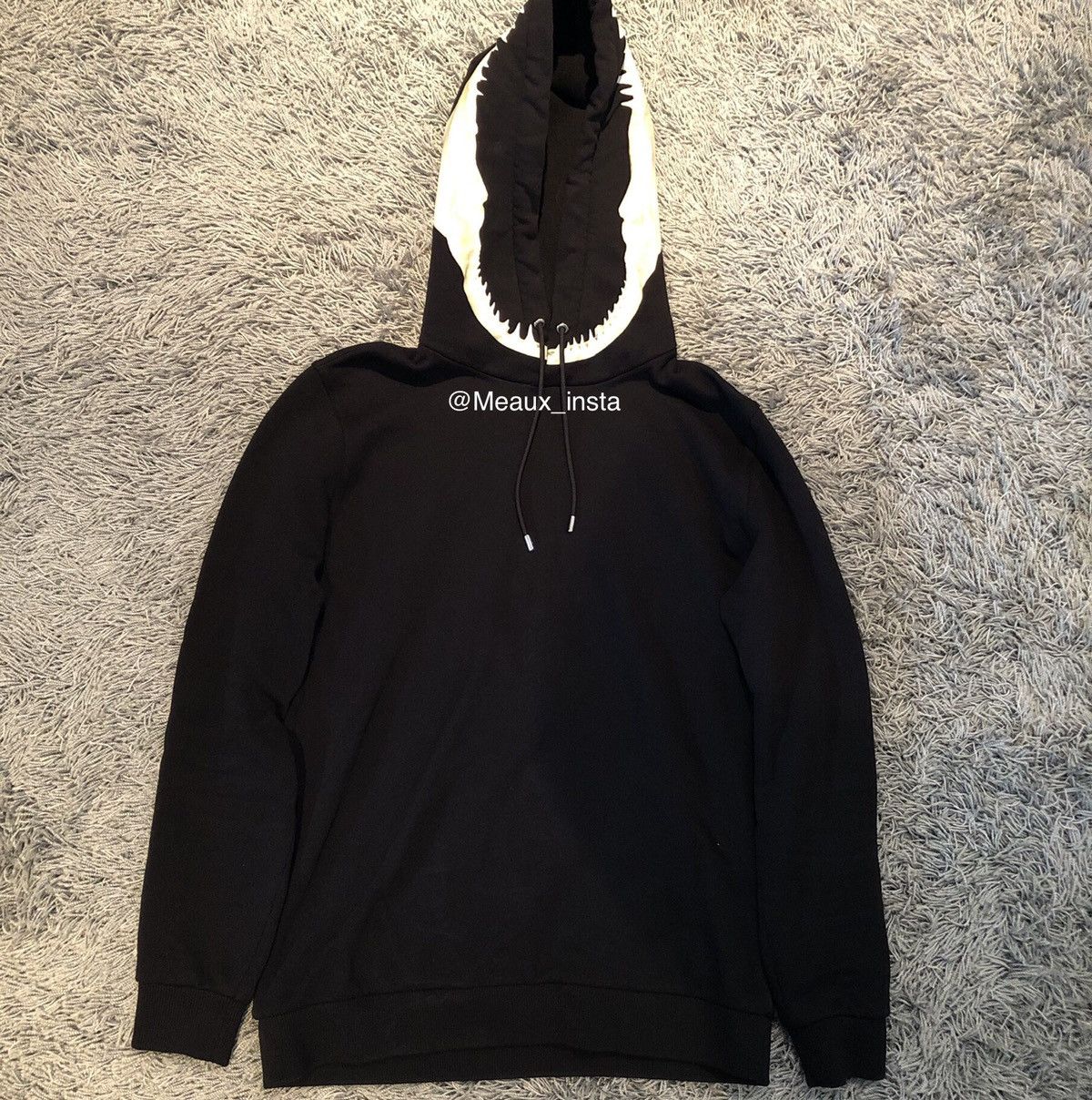 Givenchy Givenchy shark teeth hoodie hooded sweatshirt oversized Grailed