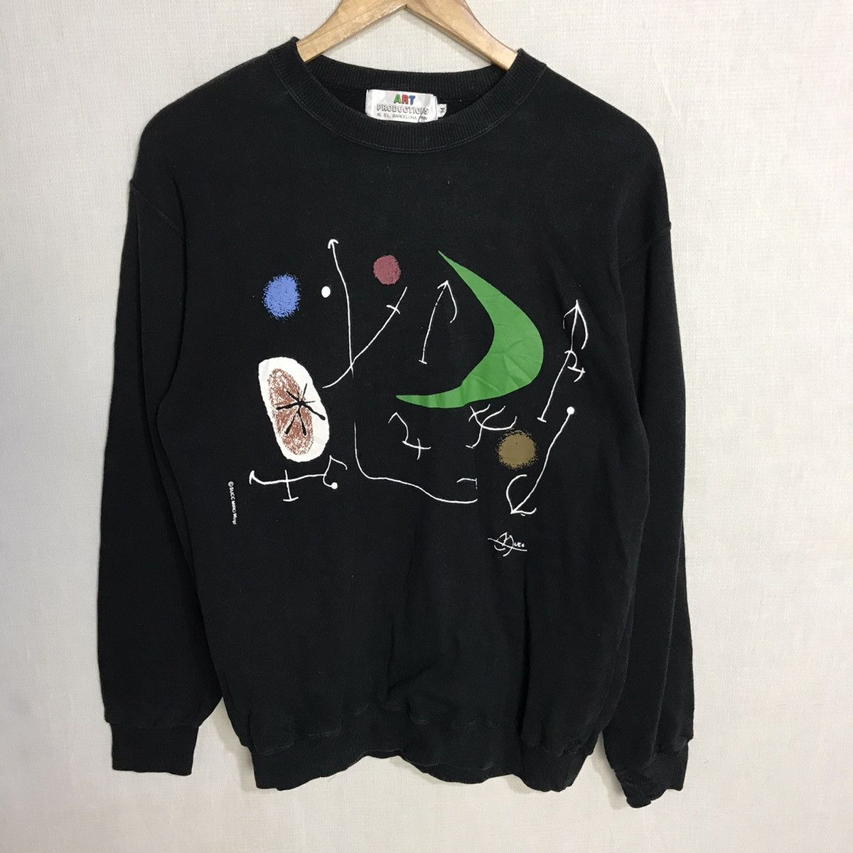 Vintage 90s art production sucmiro nice design crewneck