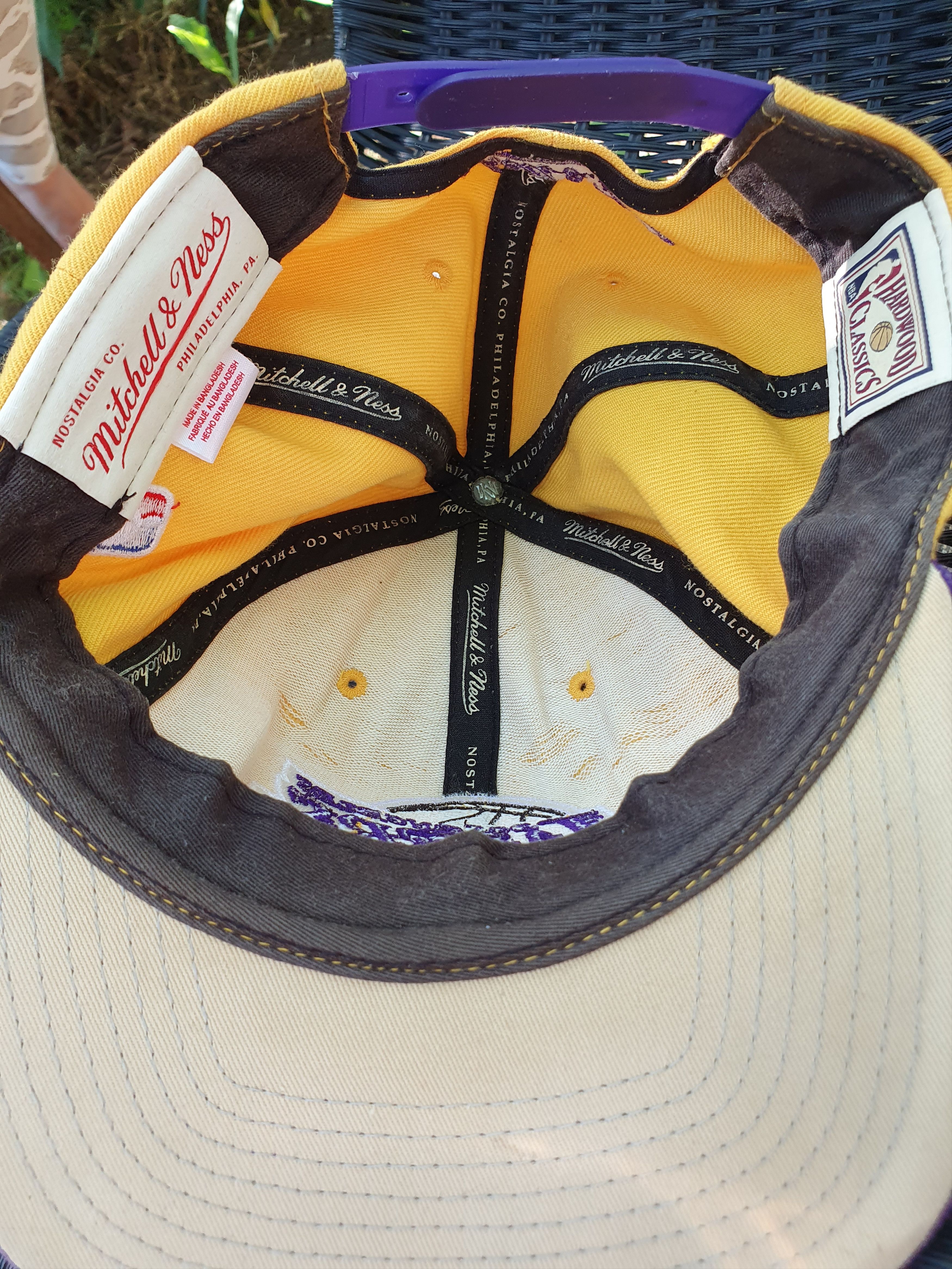 Mitchell & Ness × NBA LA Lakers Mitchell & Ness Hardwood Snapback Hat size all Size ONE SIZE - 9 Thumbnail
