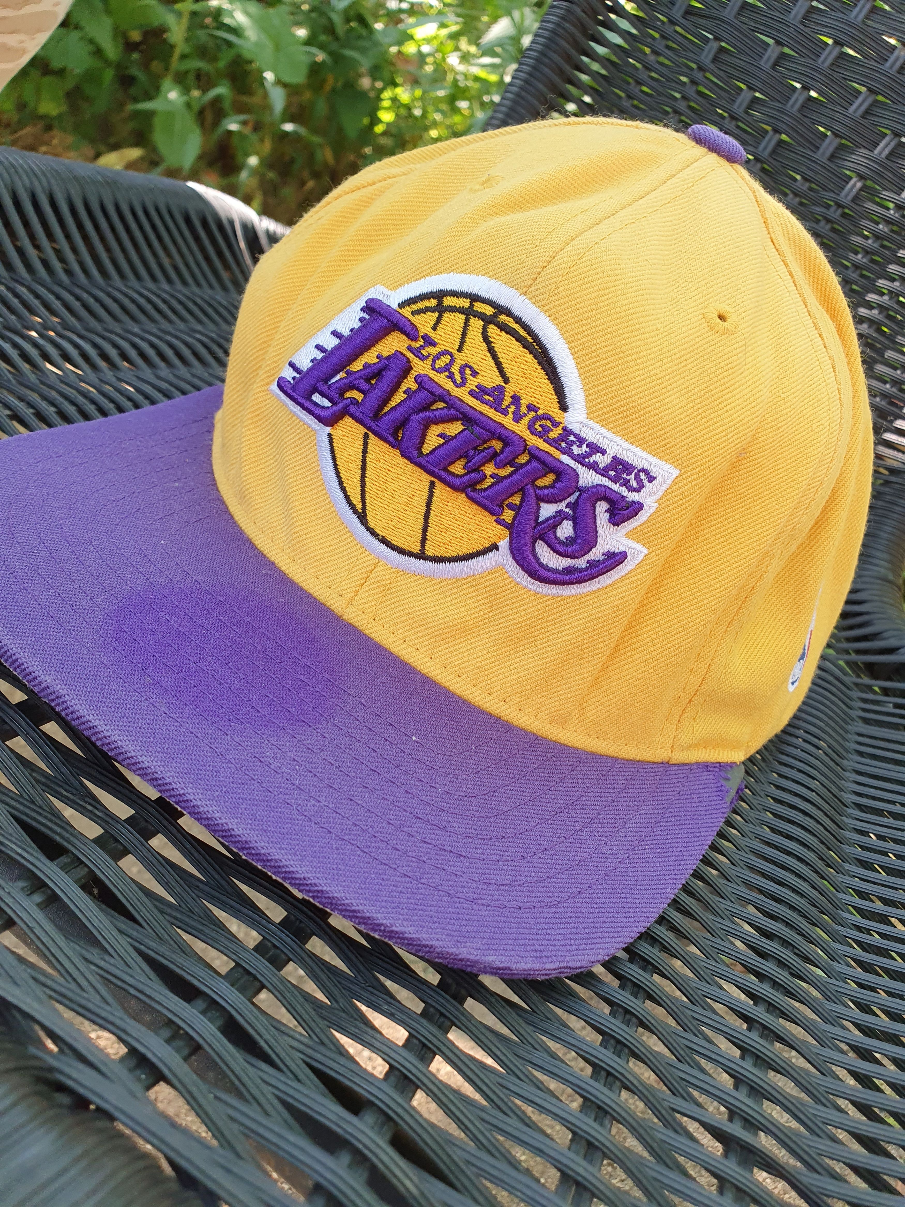 Mitchell & Ness × NBA LA Lakers Mitchell & Ness Hardwood Snapback Hat size all Size ONE SIZE - 8 Thumbnail