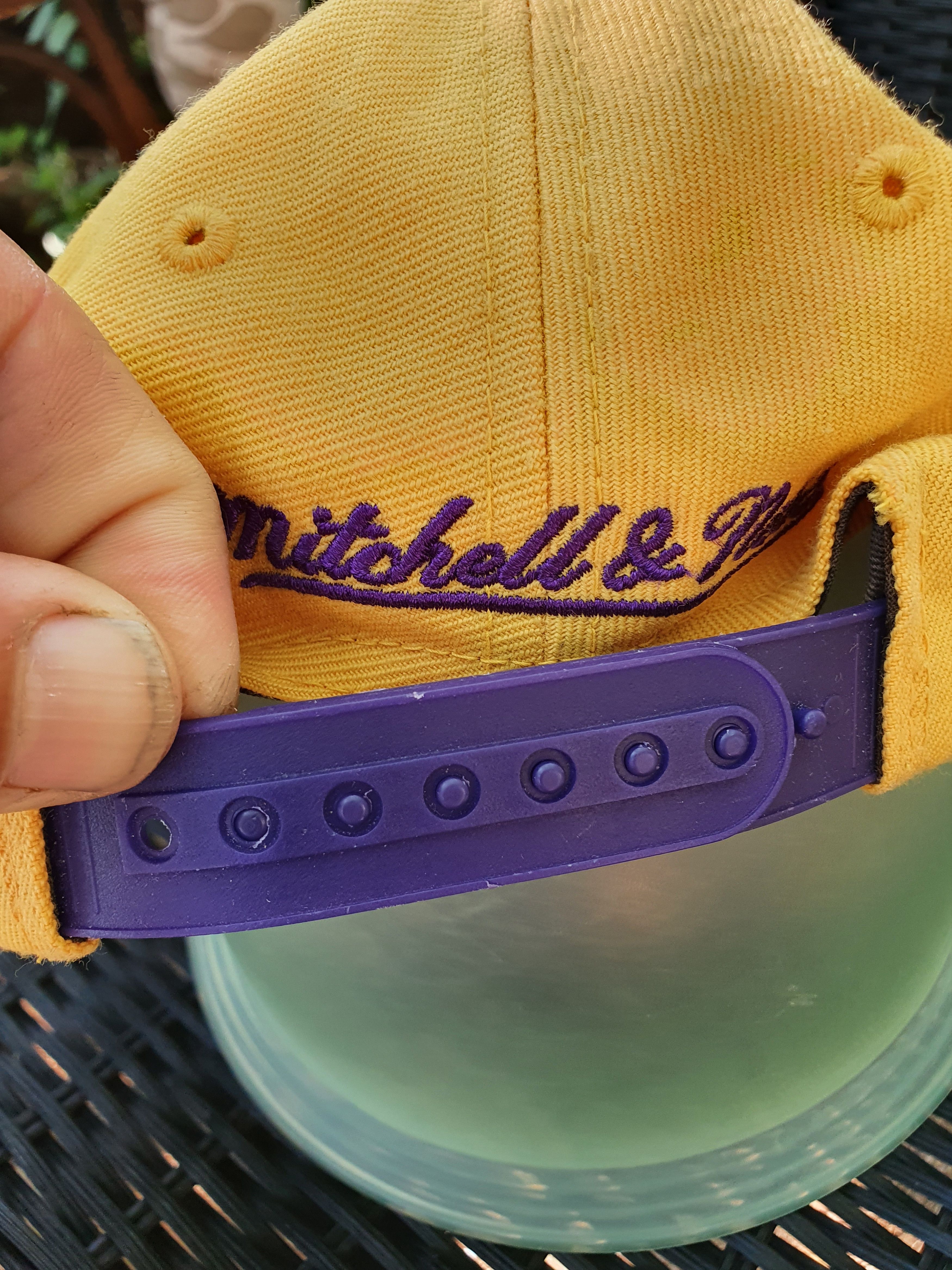 Mitchell & Ness × NBA LA Lakers Mitchell & Ness Hardwood Snapback Hat size all Size ONE SIZE - 6 Thumbnail