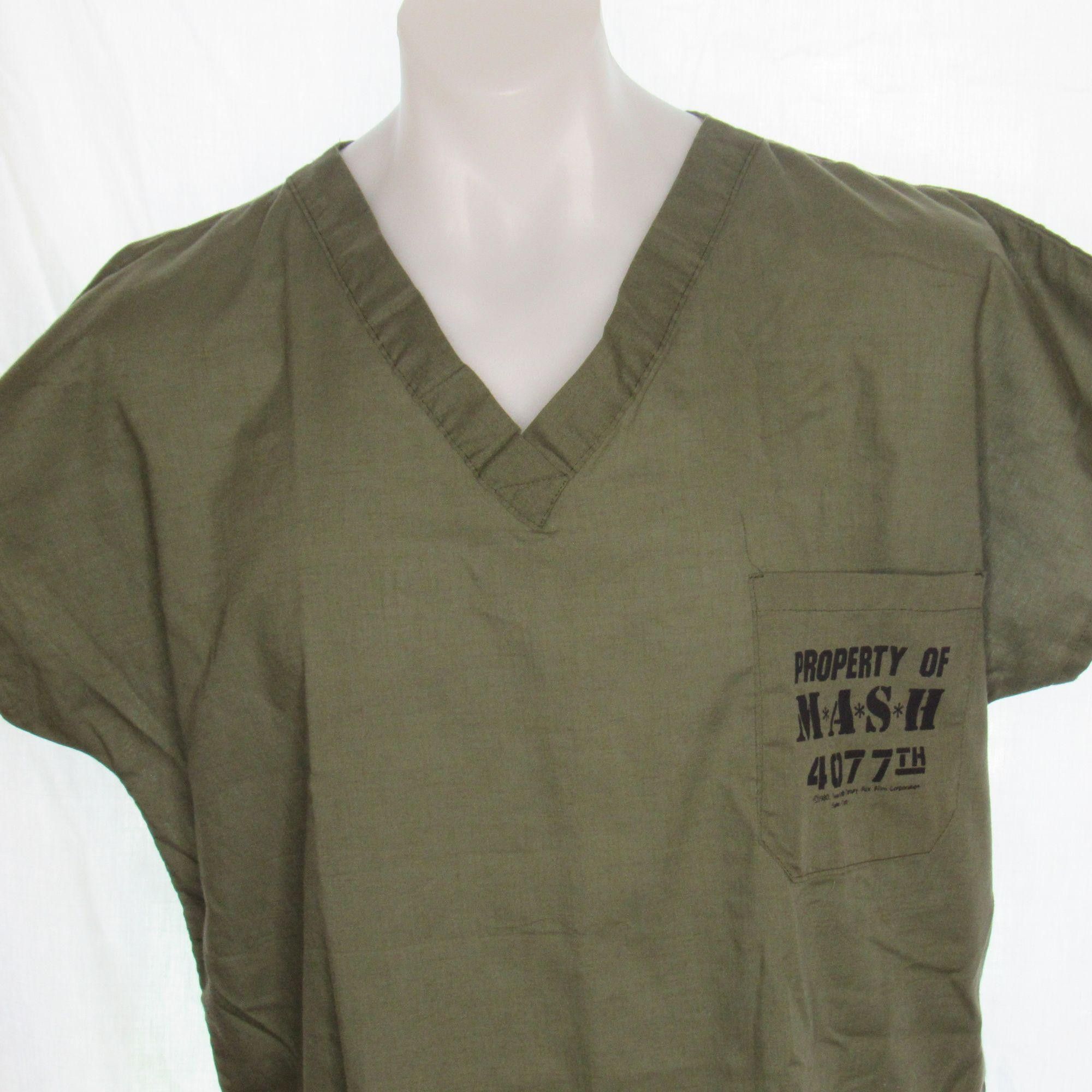 Vintage Vintage MASH 4077th Scrub Top Army Green Size Small | Grailed