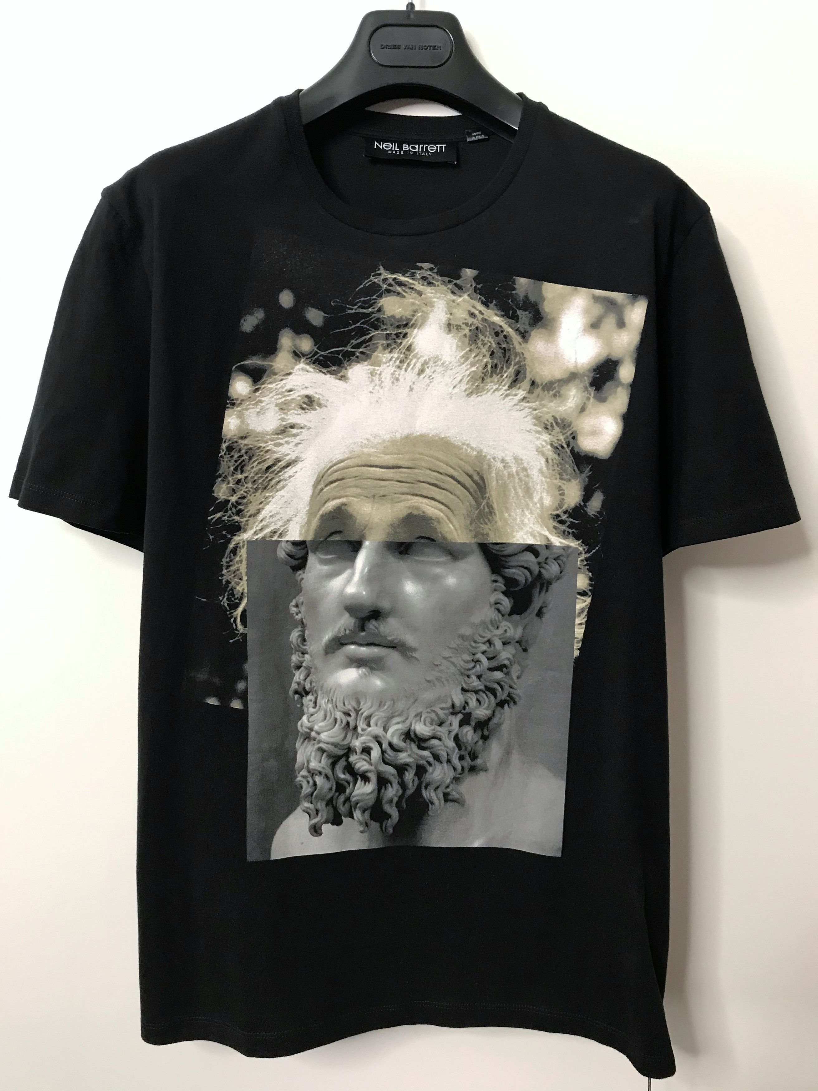 Neil Barrett Einstein Philosopher Marble Hybrid Shirt - SS17 | Grailed