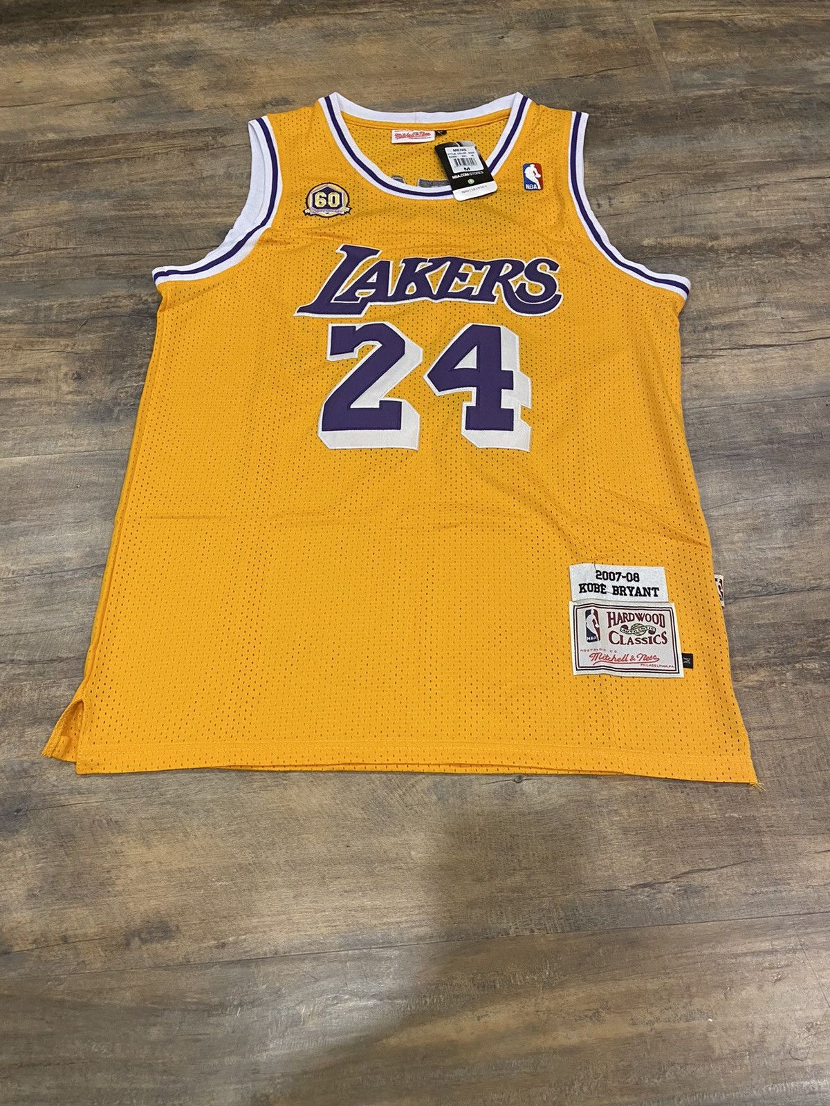 Mitchell & Ness, Shirts, Mitchell And Ness Lakers 8 Kobe Bryant 99697  Anniversary Basketball Jersey