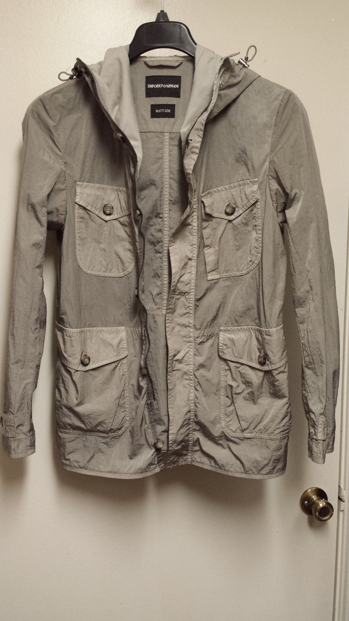 Emporio Armani Emporio Armani Nylon Metal Hoodie Jacket Size US M / EU 48-50 / 2 - 1 Thumbnail