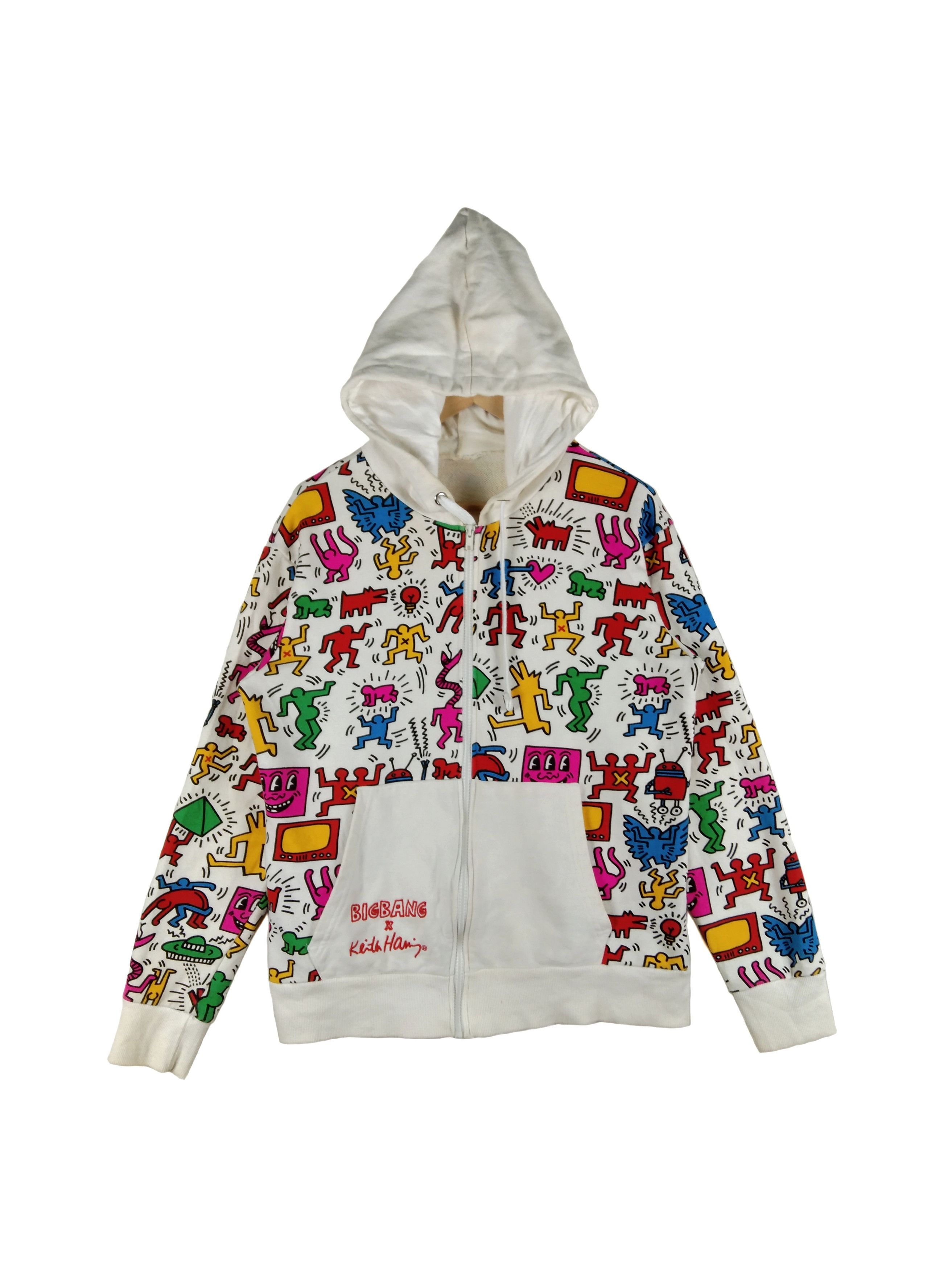 💥RARE💥VINTAGE KEITH HARING FULL PRINT HOODIE