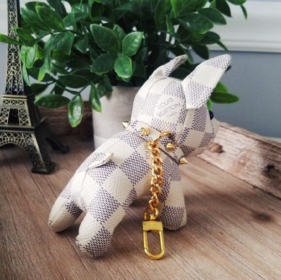 Louis Vuitton French Bulldog key chain