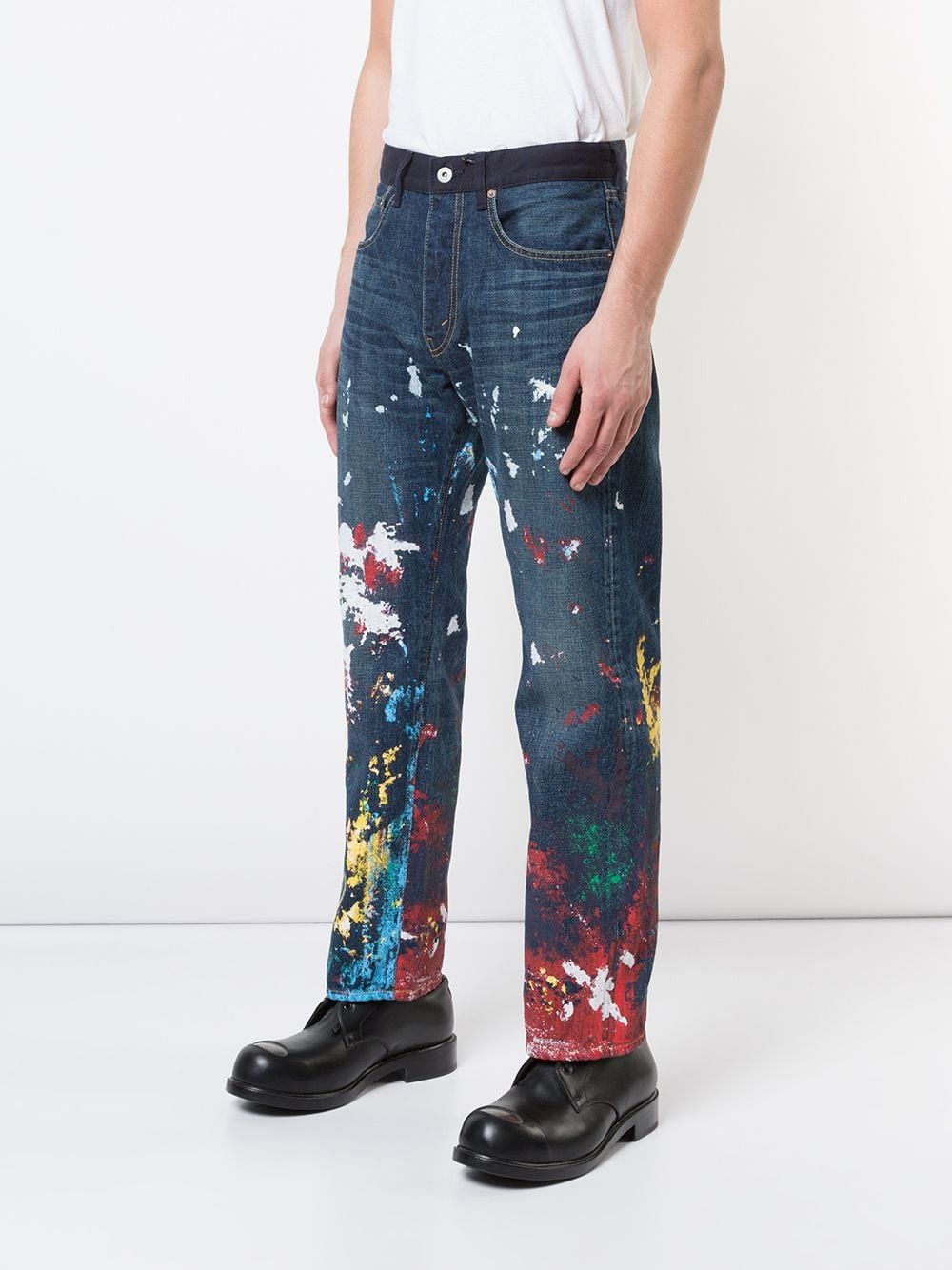 Comme des Garcons Junya Watanabe Levi’s Paint Splatter Denim Size US 33 - 8 Thumbnail