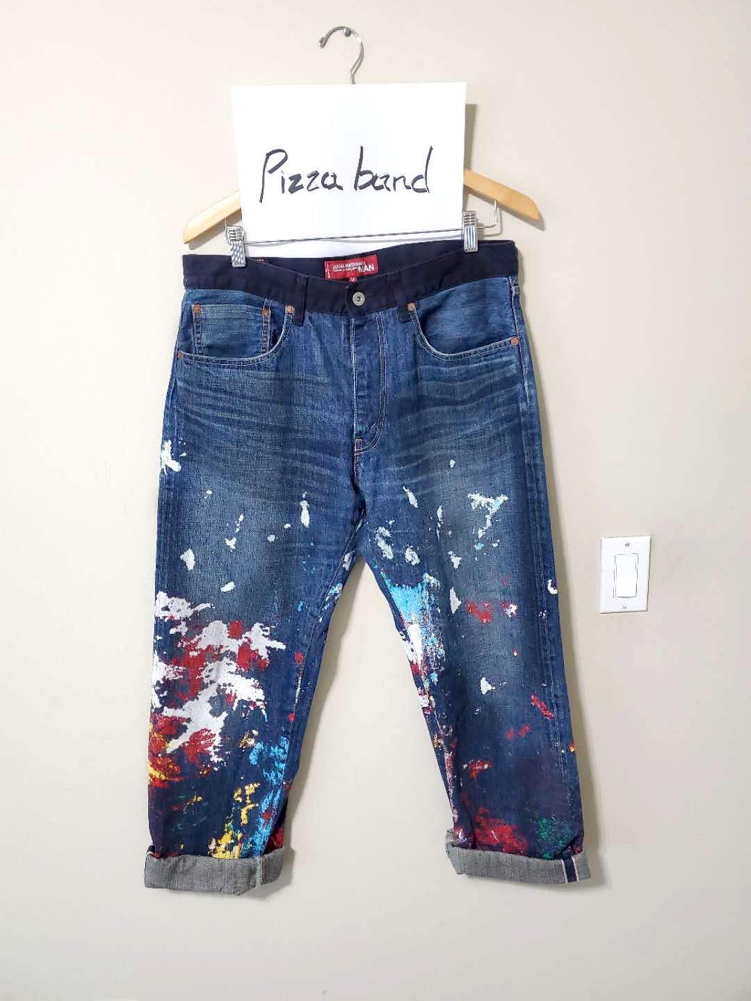 Comme des Garcons Junya Watanabe Levi’s Paint Splatter Denim Size US 33 - 1 Thumbnail