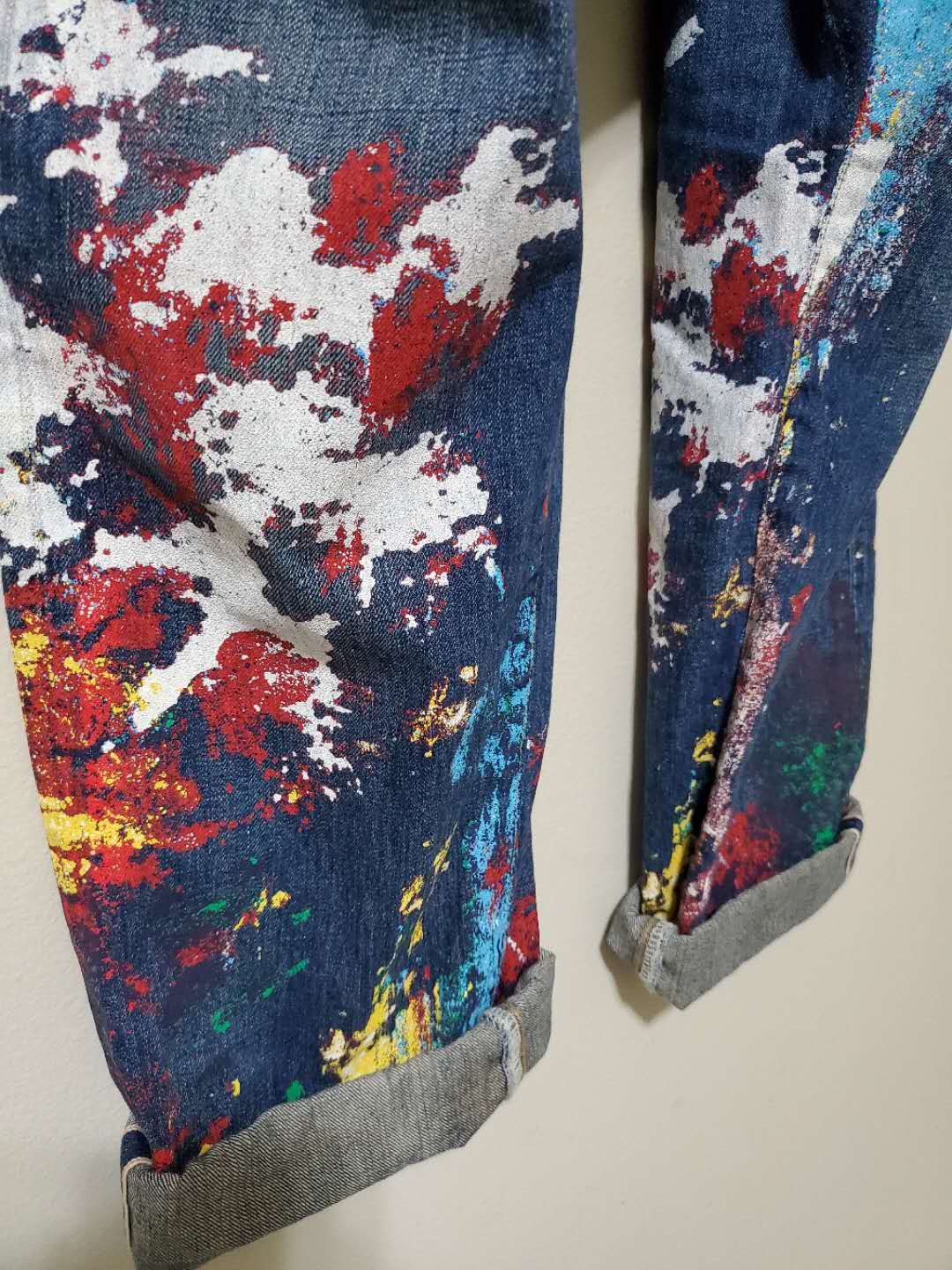 Comme des Garcons Junya Watanabe Levi’s Paint Splatter Denim Size US 33 - 5 Thumbnail