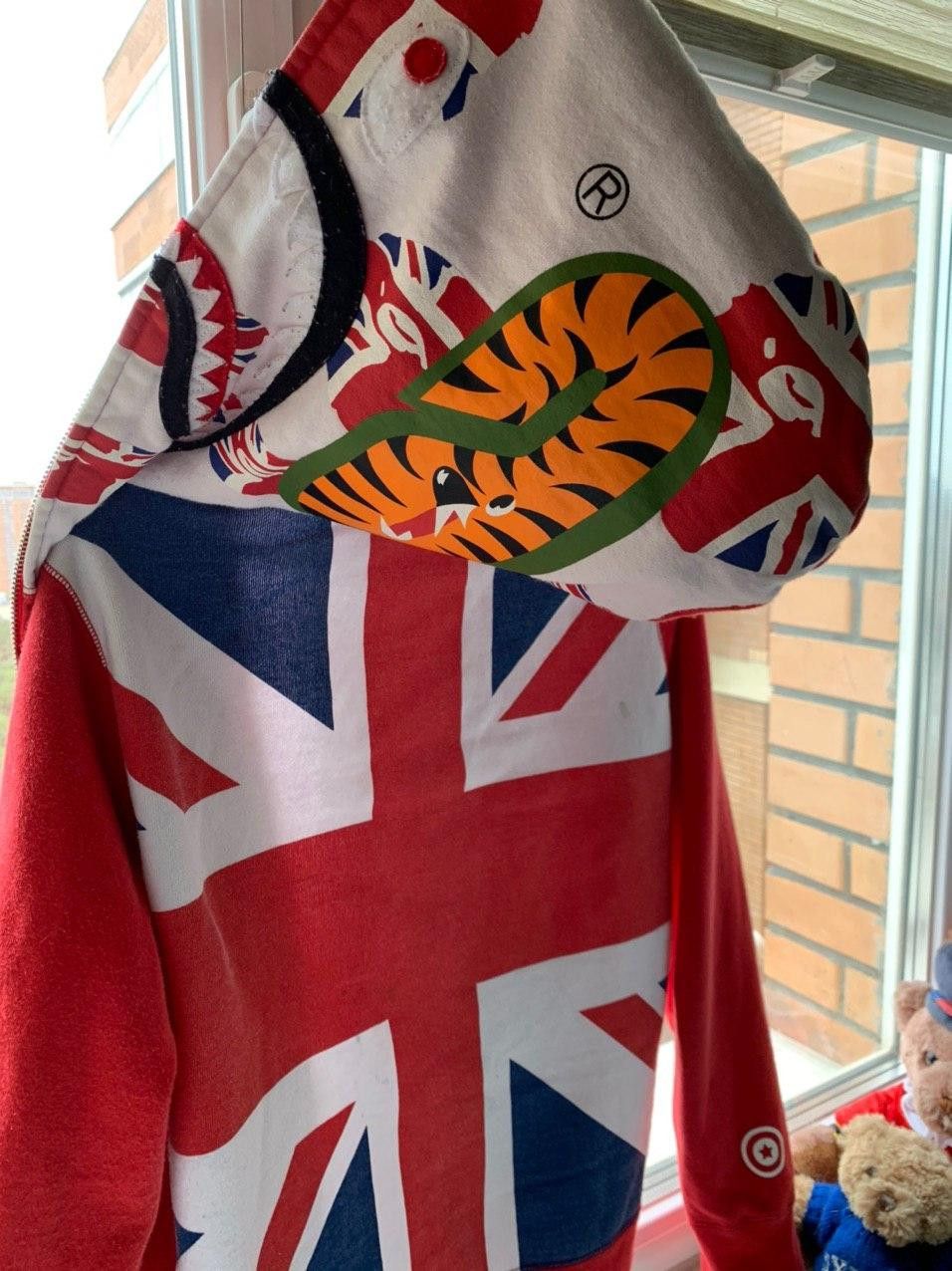 Bape Bape X Selfridges Union Jack Shark Hoodie Grailed