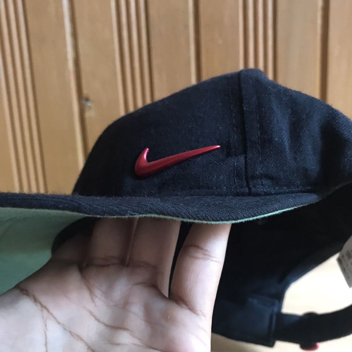 Nike × Vintage Vintage 90s Nike cap metal logo strapback rare design Size ONE SIZE - 5 Thumbnail