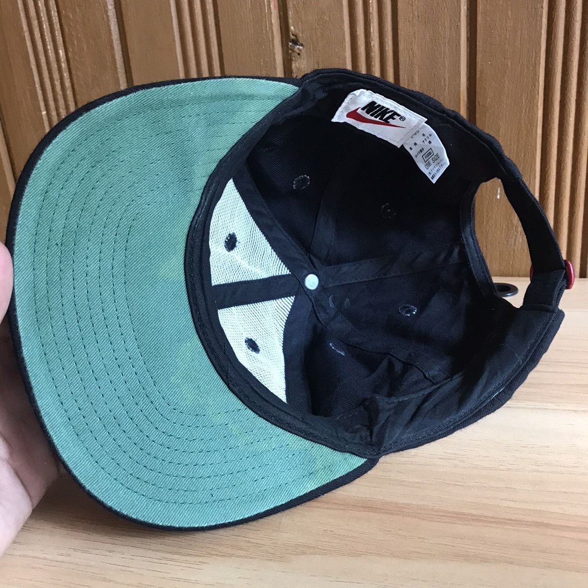 Nike × Vintage Vintage 90s Nike cap metal logo strapback rare design Size ONE SIZE - 7 Thumbnail