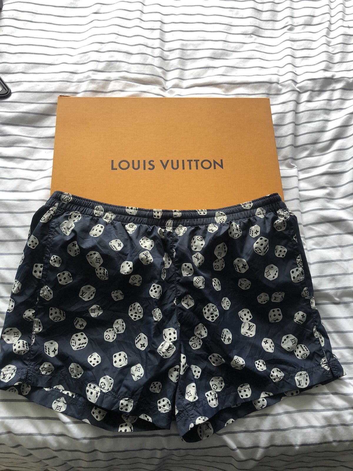 Louis Vuitton, Swim, Louis Vuitton Mens Swim Suit Lv Dice Game Bb Size L