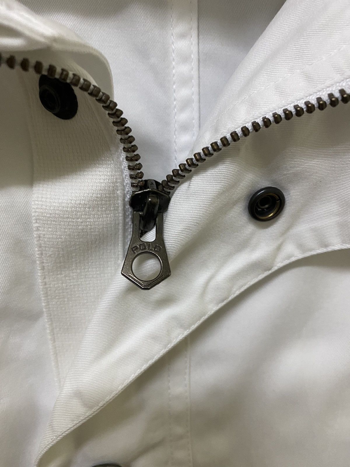 Polo Ralph Lauren × Vintage Ralph lauren polo hoodie zip & button jumper white large Size US L / EU 52-54 / 3 - 6 Thumbnail