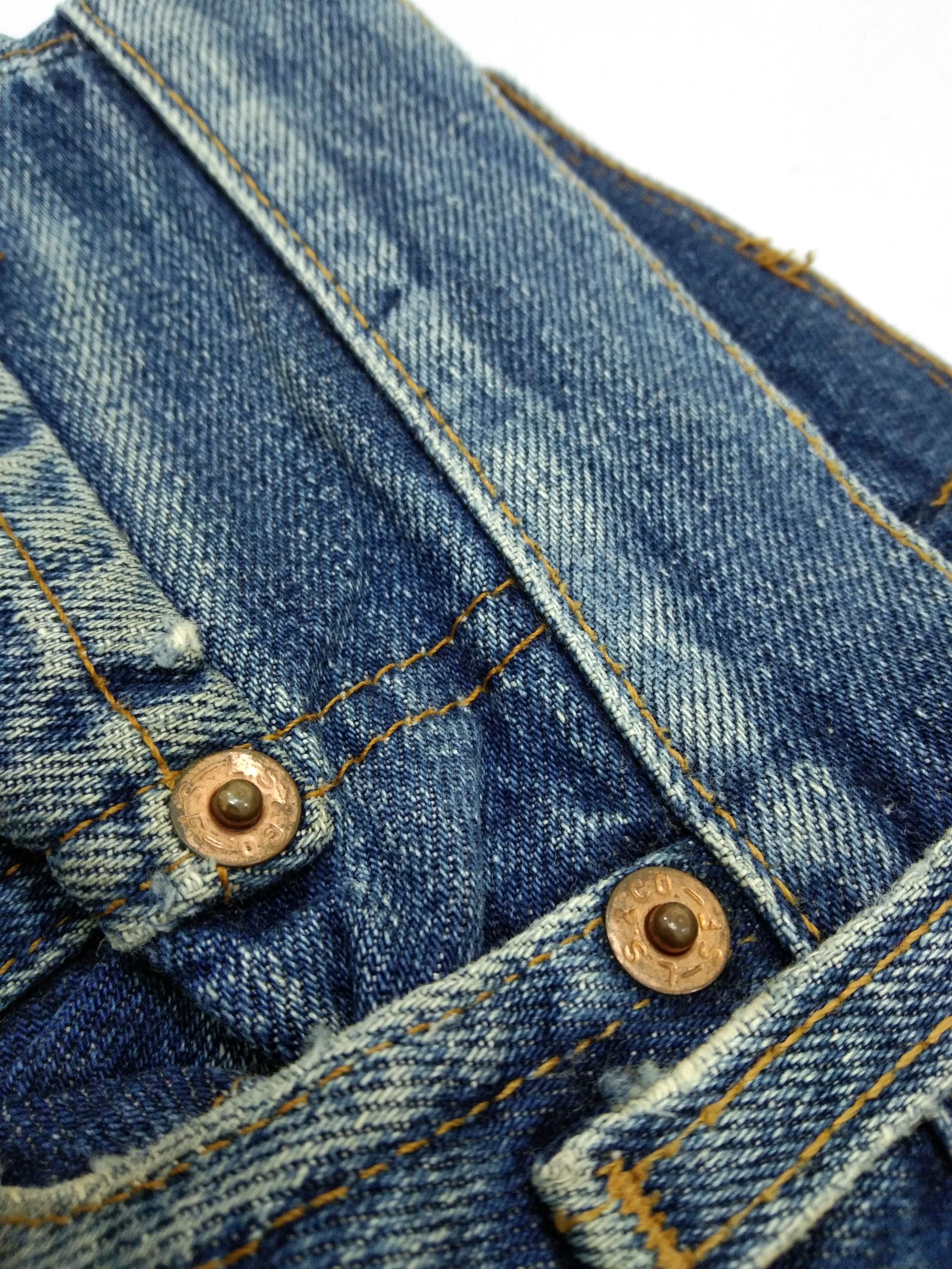 Levi's 90s Vintage Levi's 501 Big E Selvedge Patchwork Denim Jeans Size US 31 - 12 Thumbnail