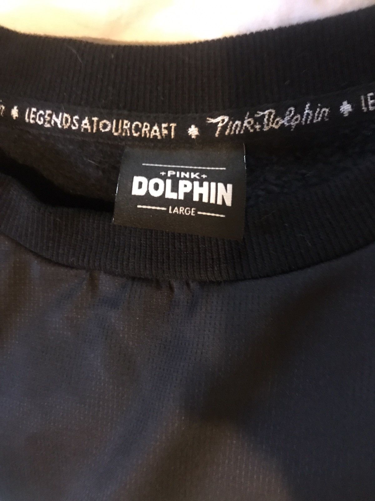 Pink Dolphin *RARE* Pink Dolphin Blue Wave Crewneck W/ Appliqué Size US L / EU 52-54 / 3 - 4 Thumbnail