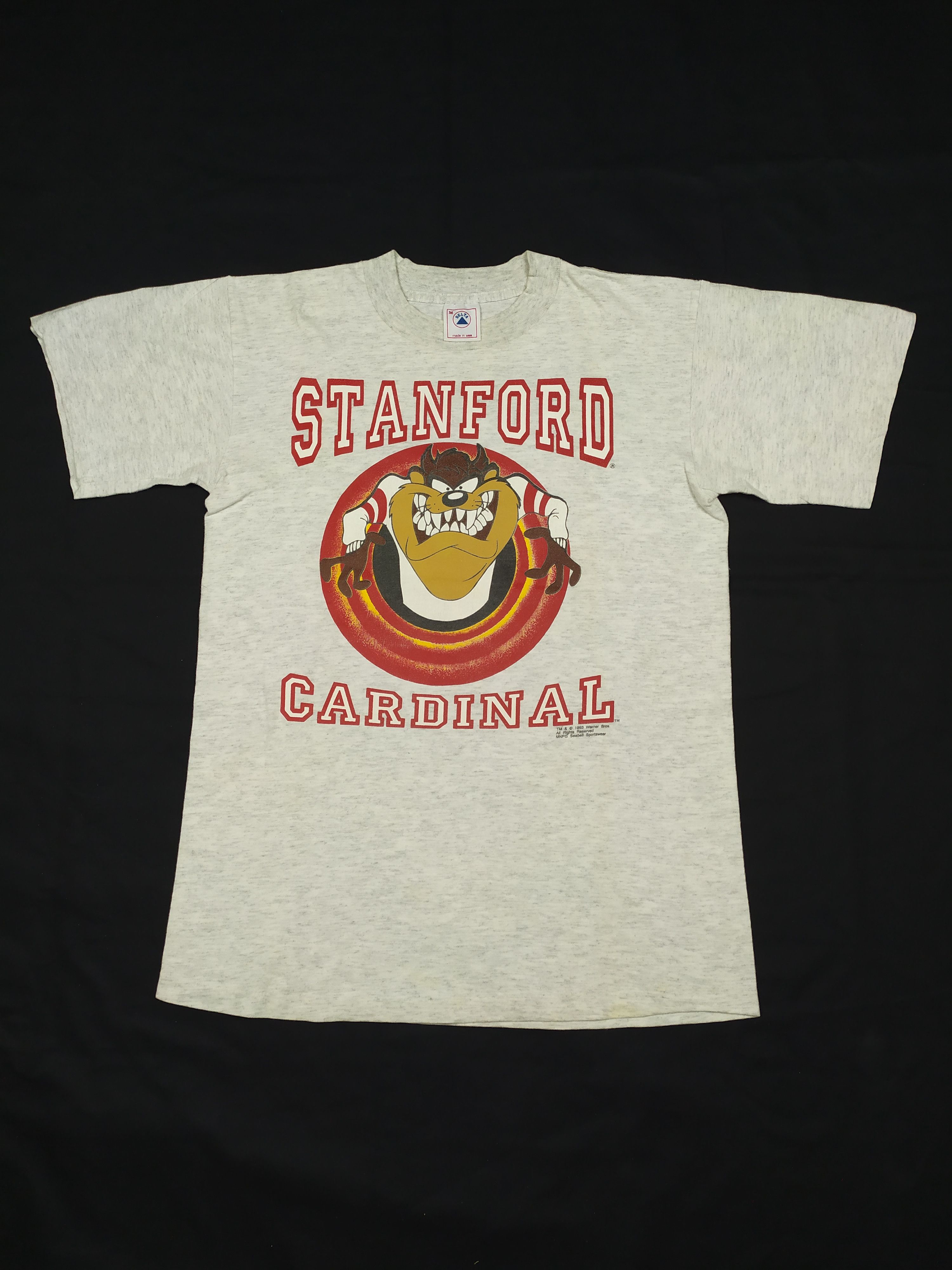 Vintage VINTAGE TAZ MANIA EVILS STANFORD CARDINAL 1993 T SHIRT Size US M / EU 48-50 / 2 - 2 Thumbnail