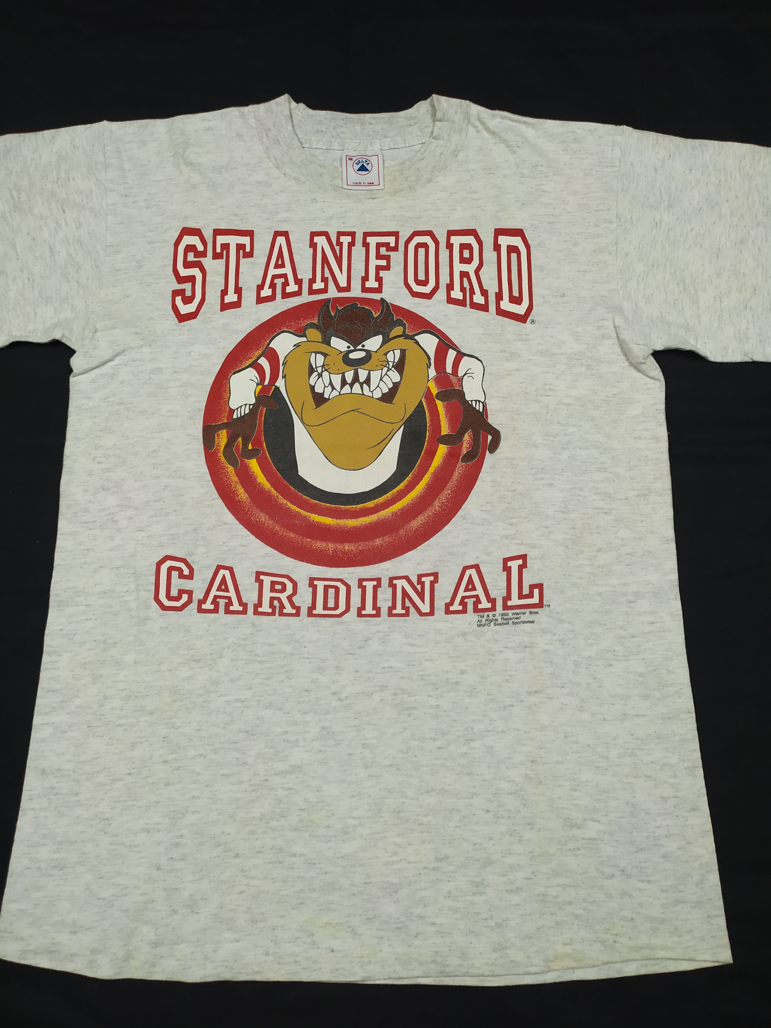 Vintage VINTAGE TAZ MANIA EVILS STANFORD CARDINAL 1993 T SHIRT Size US M / EU 48-50 / 2 - 3 Thumbnail