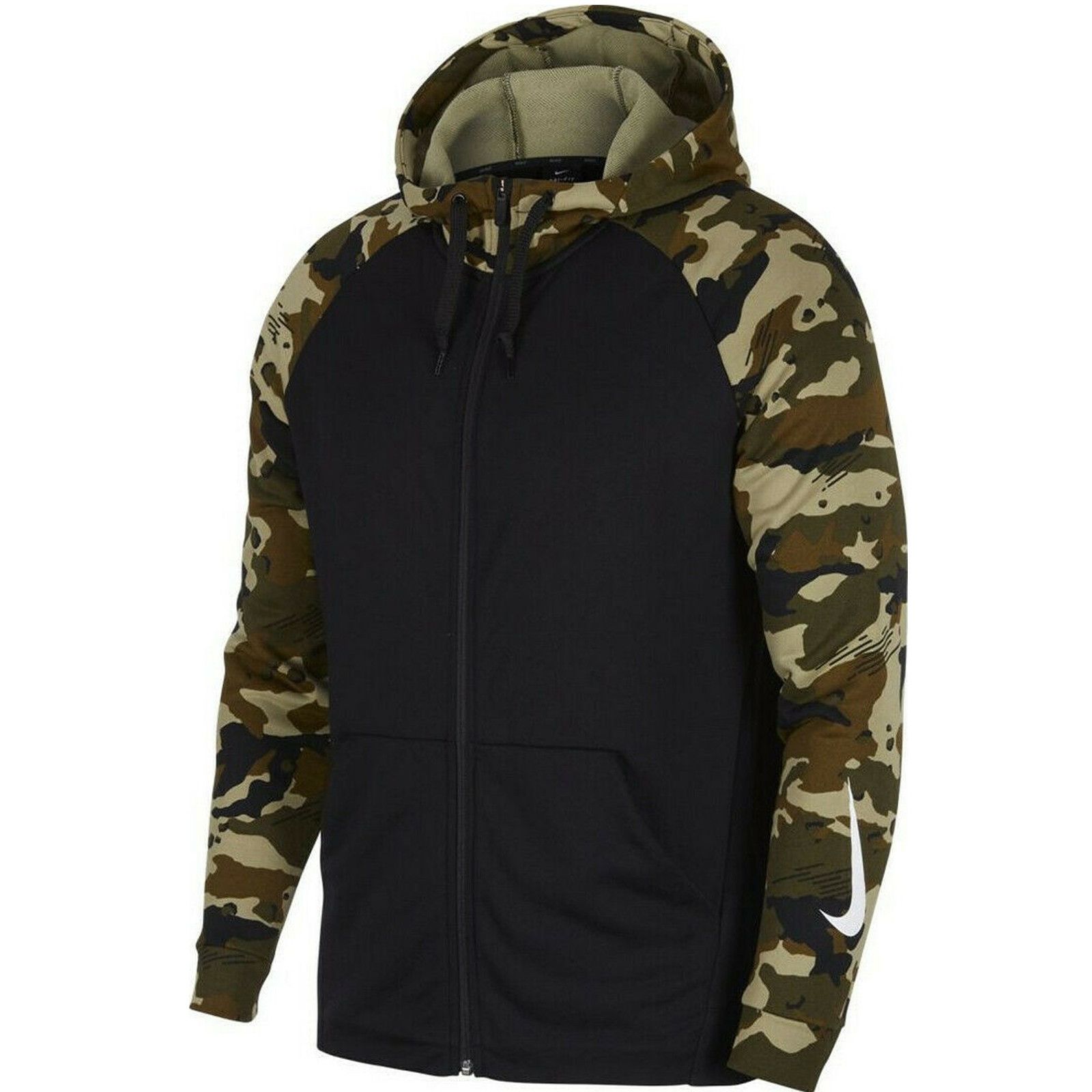 Nike Dri Fit training Hoodie Jacket Camo CD7688 011 Medium Grailed