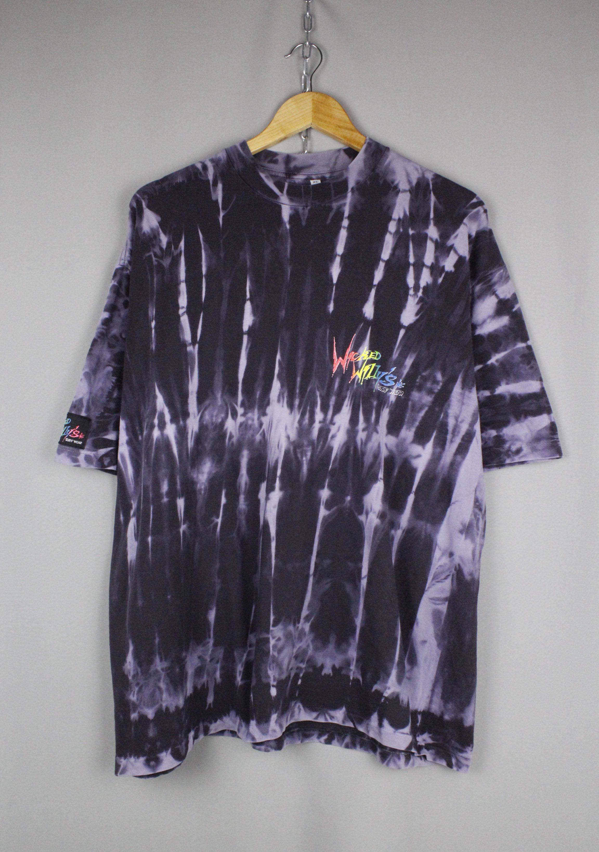 Vintage Vintage Wicked Willys Surf Wear Tye Dye Logo T-shirt | Grailed