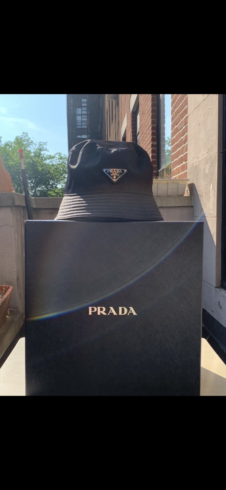 Prada Prada nylon bucket hat SS/19 Size ONE SIZE - 4 Thumbnail