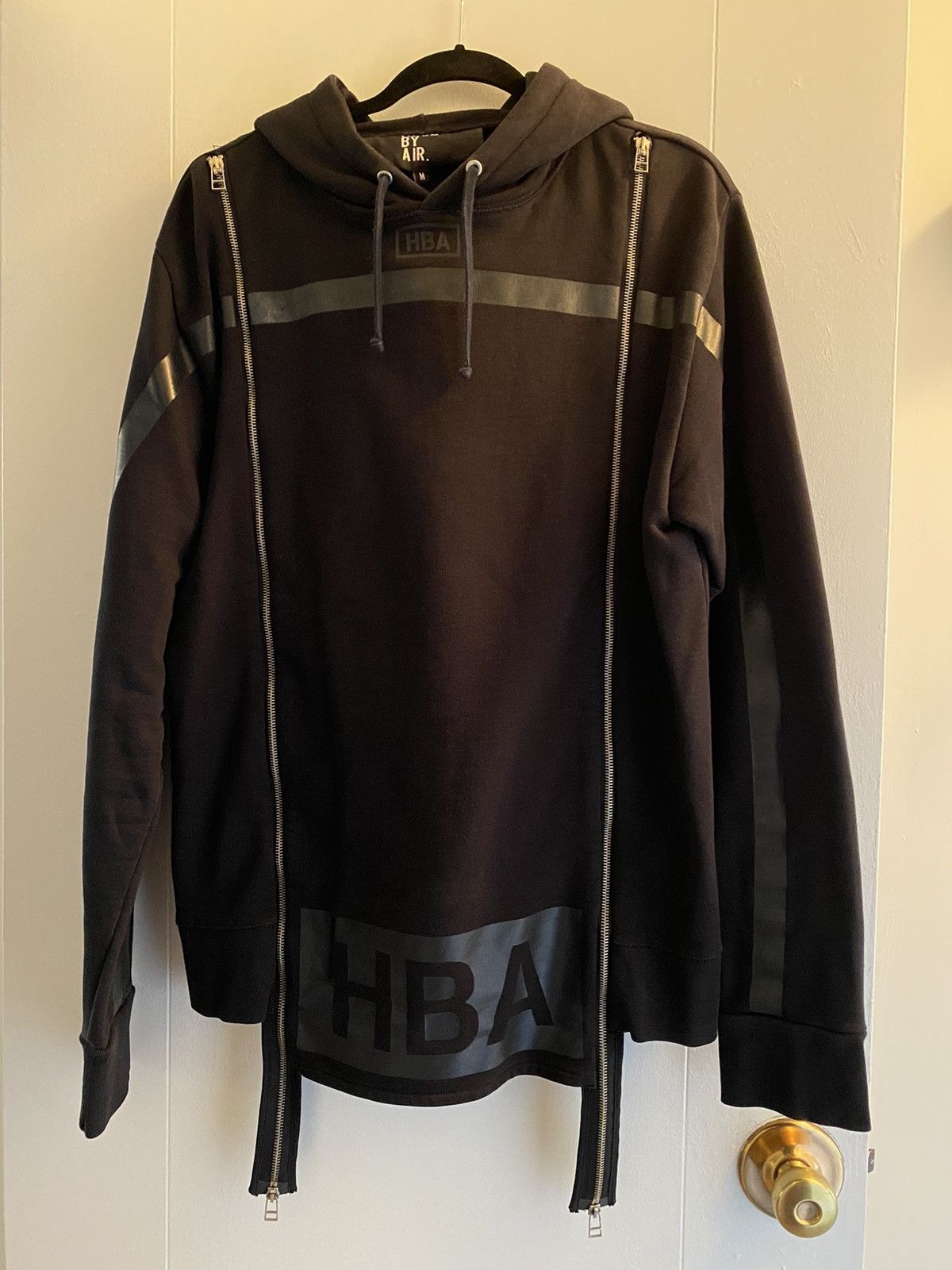 Hood By Air HBA Black Double zip hoodie | Grailed